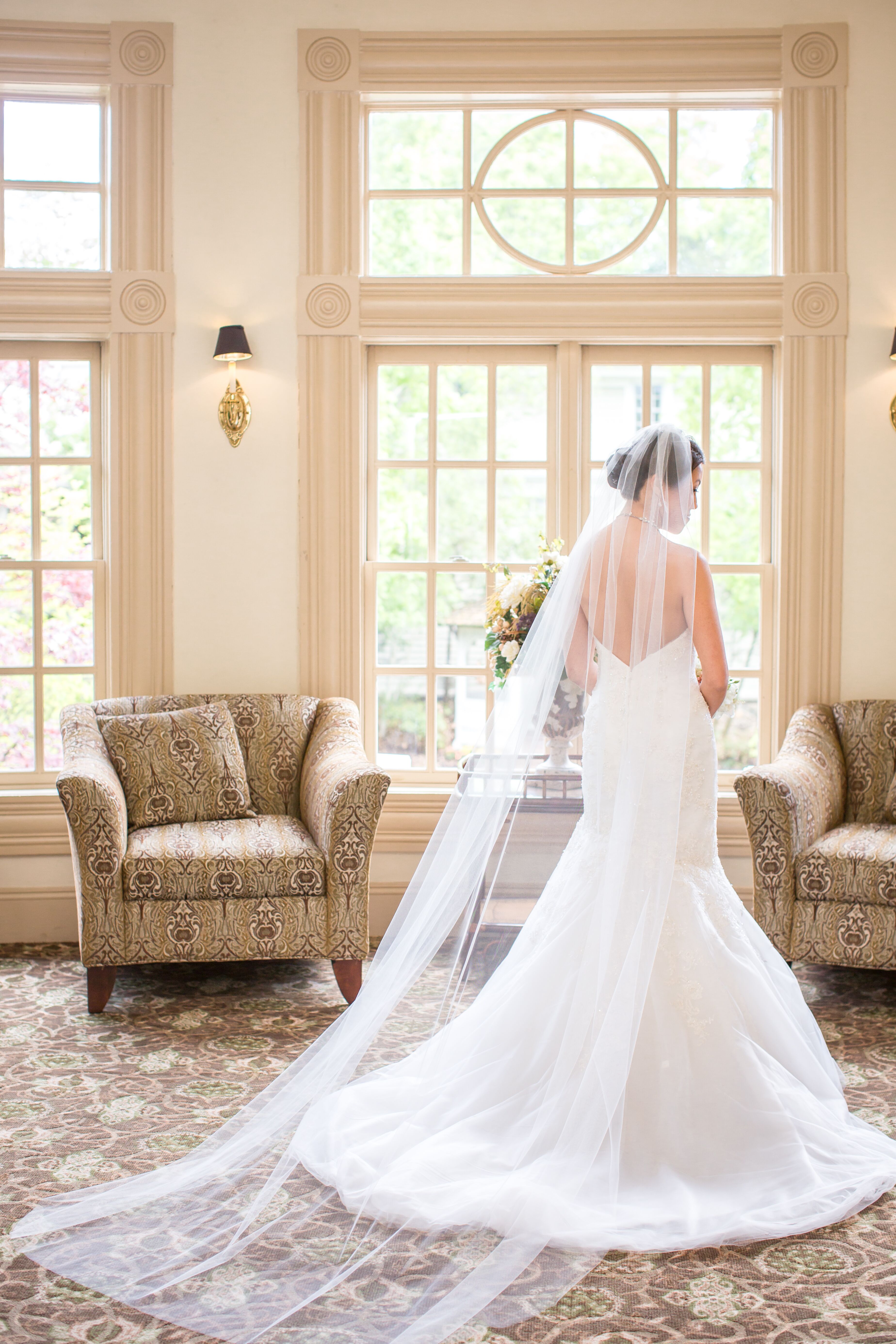 White Mermaid Strapless Gown