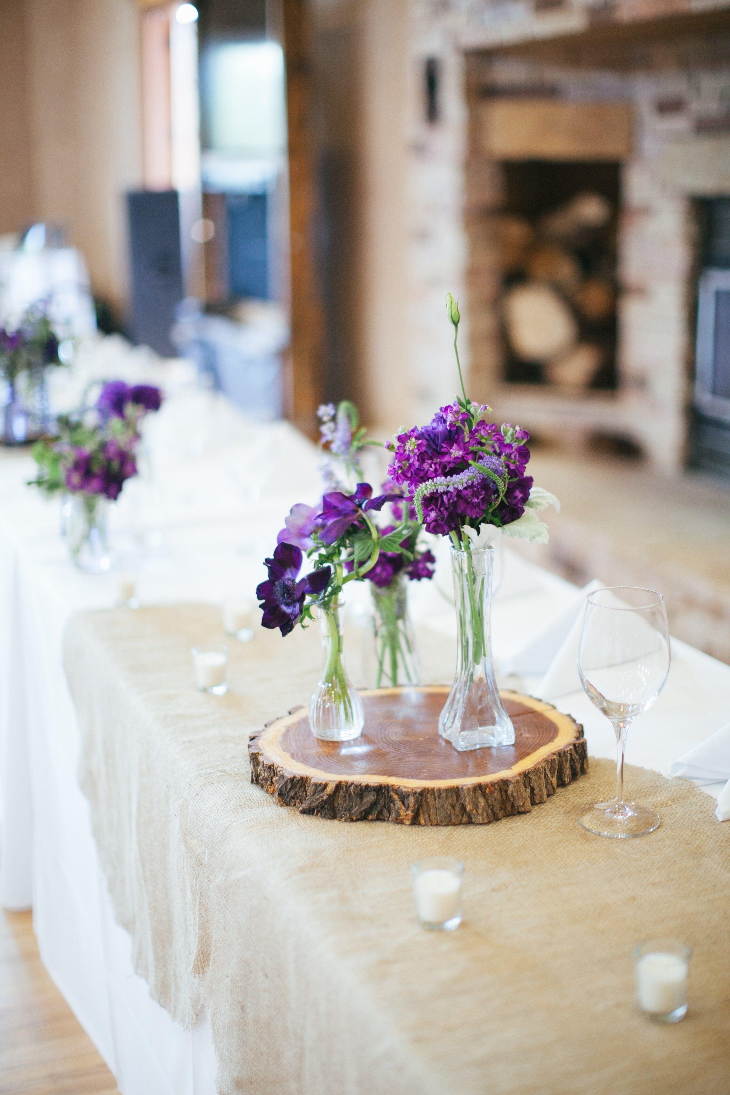 Purple Floral Decorations