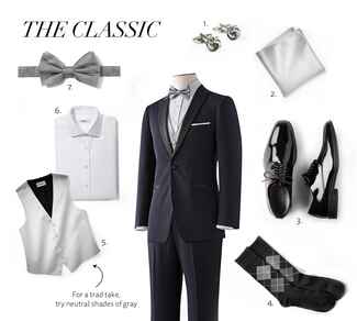 Navy Tux Suit Styling Ideas for Grooms