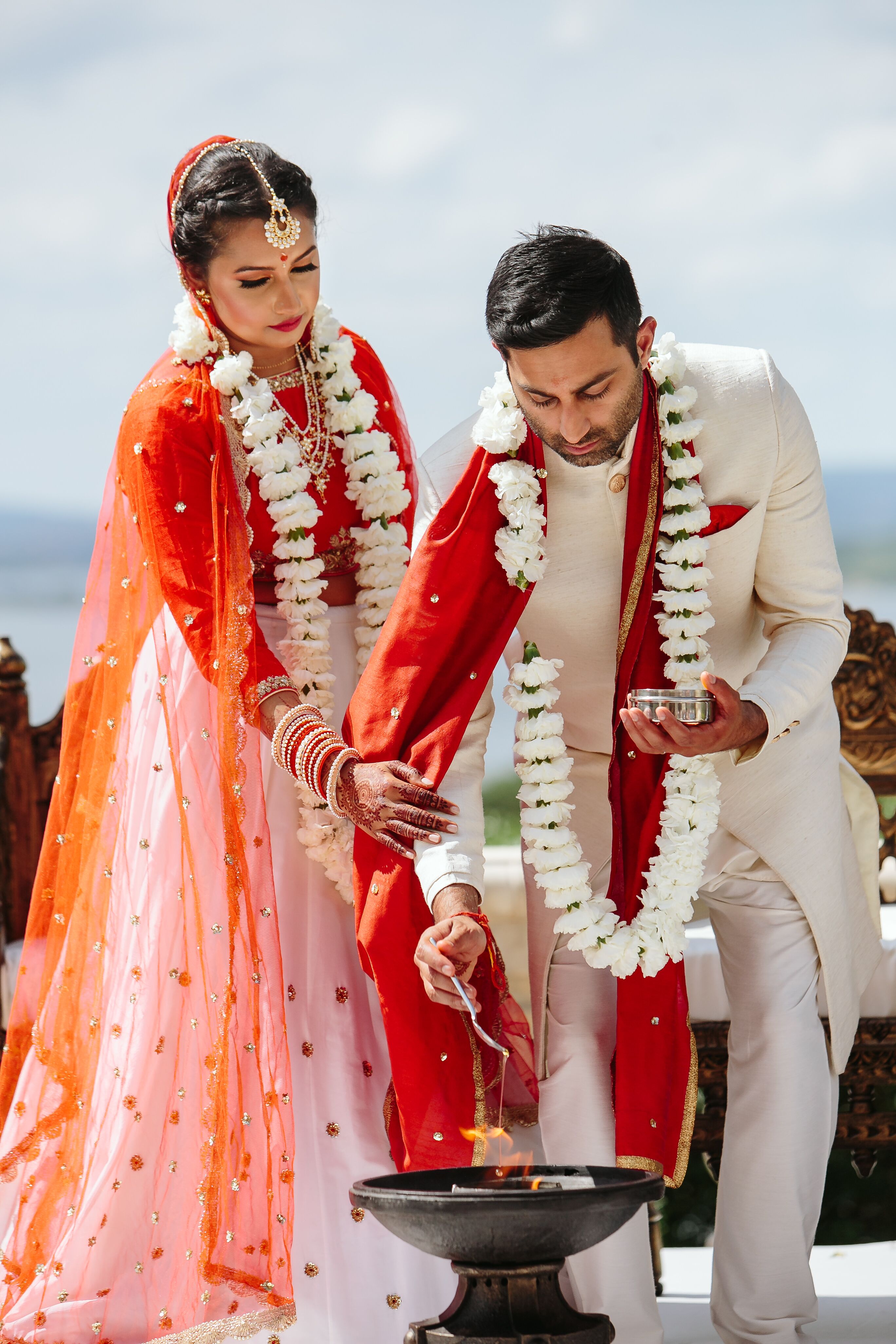 Bride And Groom During Traditional Indian Ceremony 4448