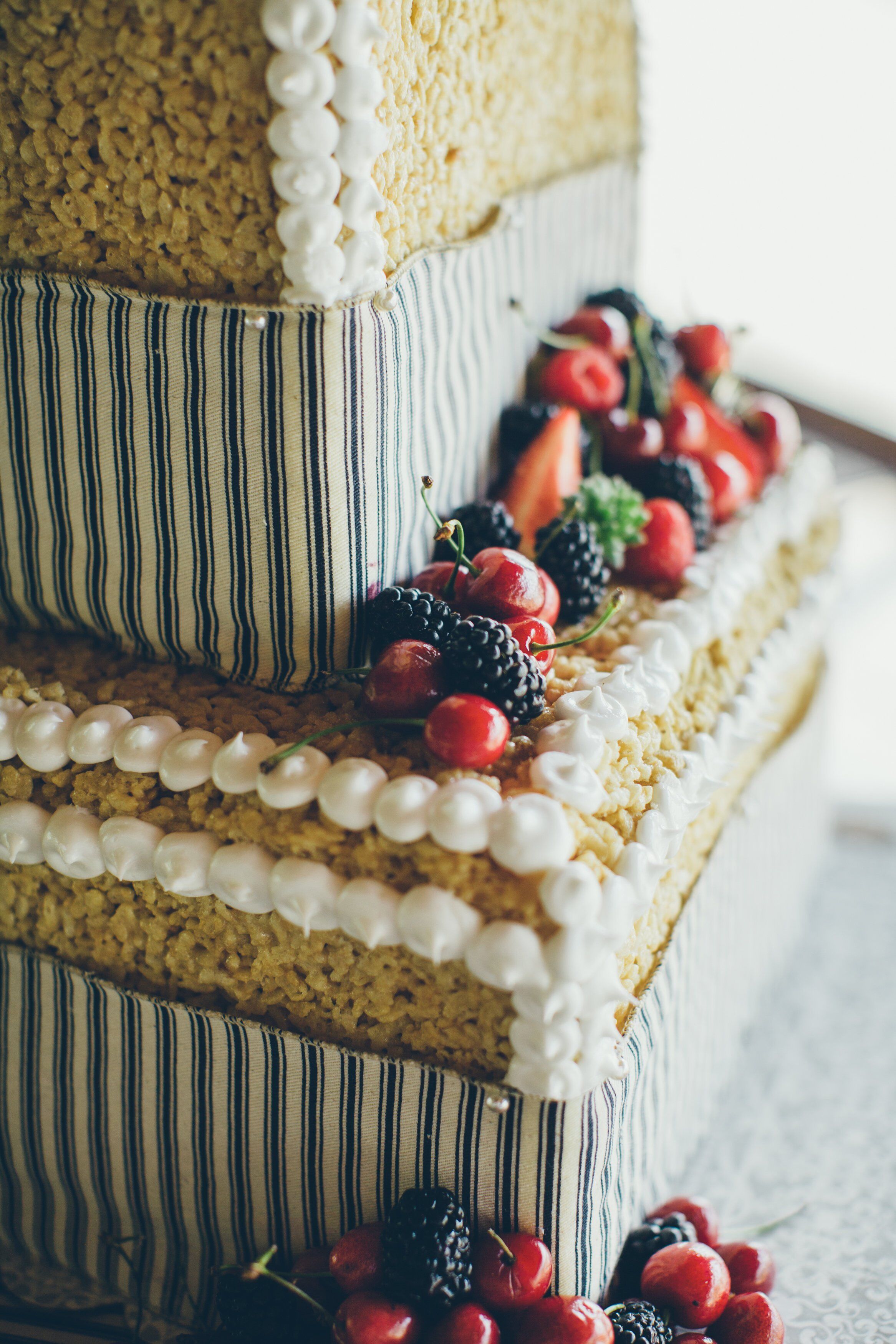 Rice Krispie Wedding Cake