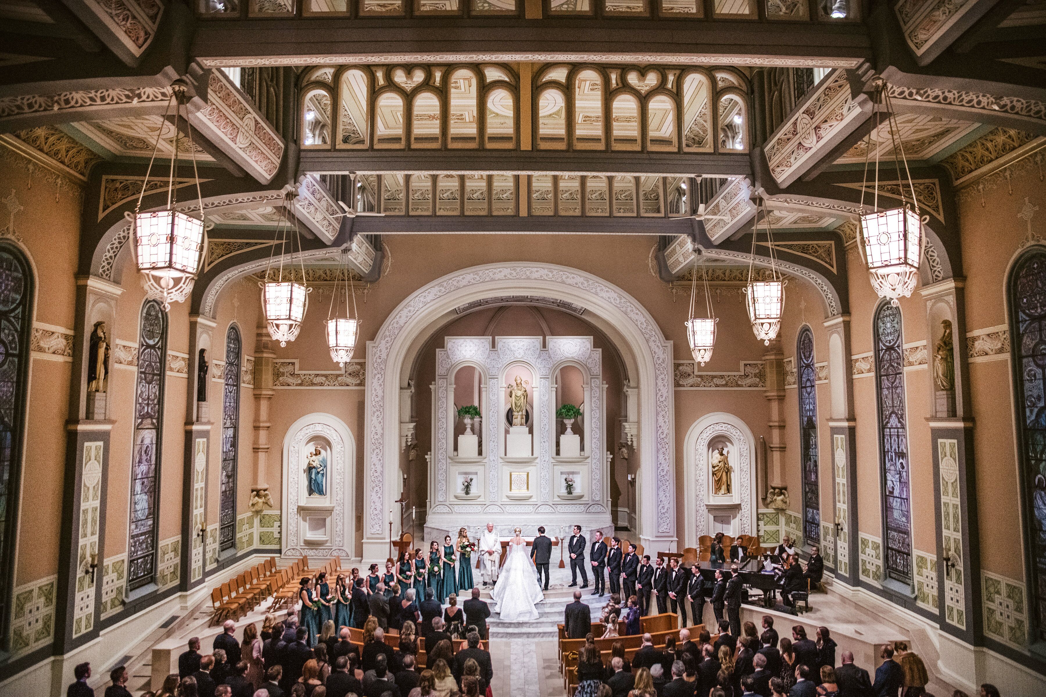 Catholic Ceremony at Old St. Patrick’s Church in Chicago