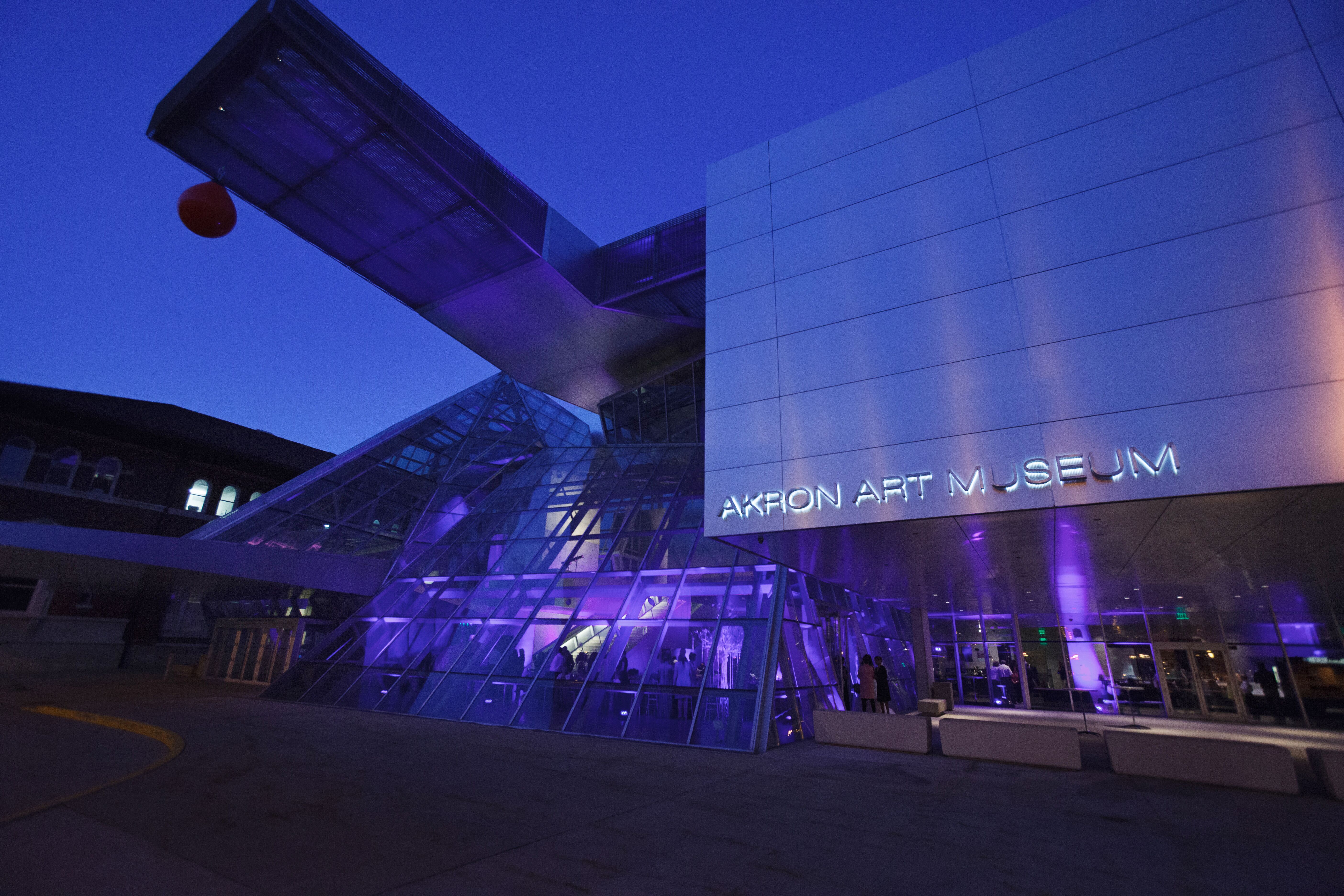 Akron Art Museum Thursday Concerts Reverend Finster Exhibit Entrance