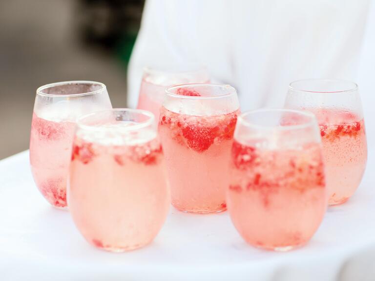 Berry signature wedding cocktail