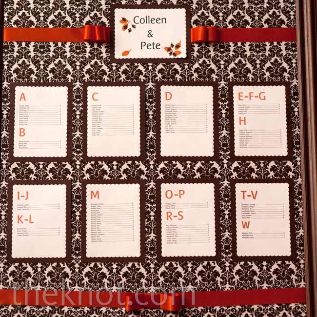 Damask Seating Chart