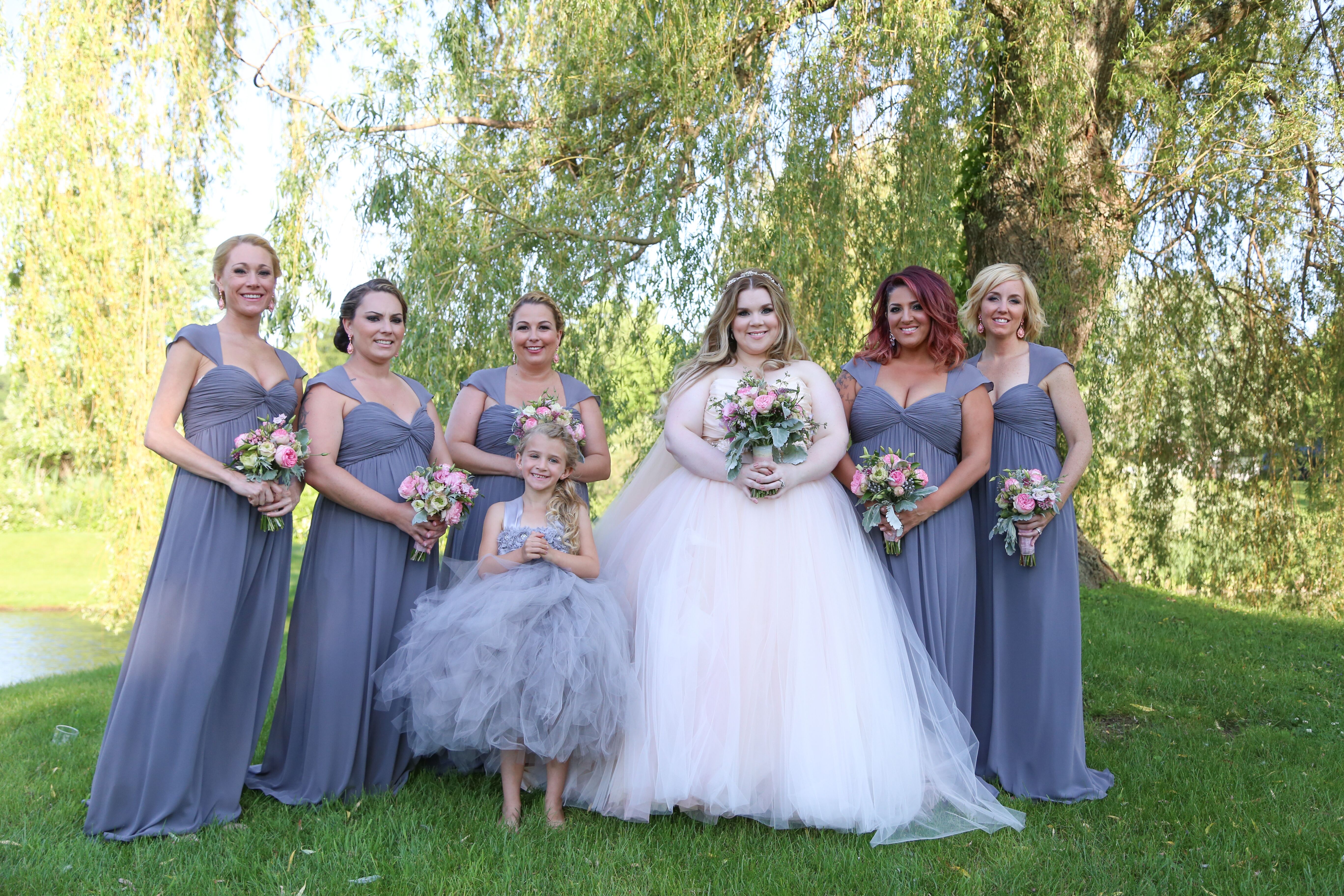 dove gray bridesmaid dresses