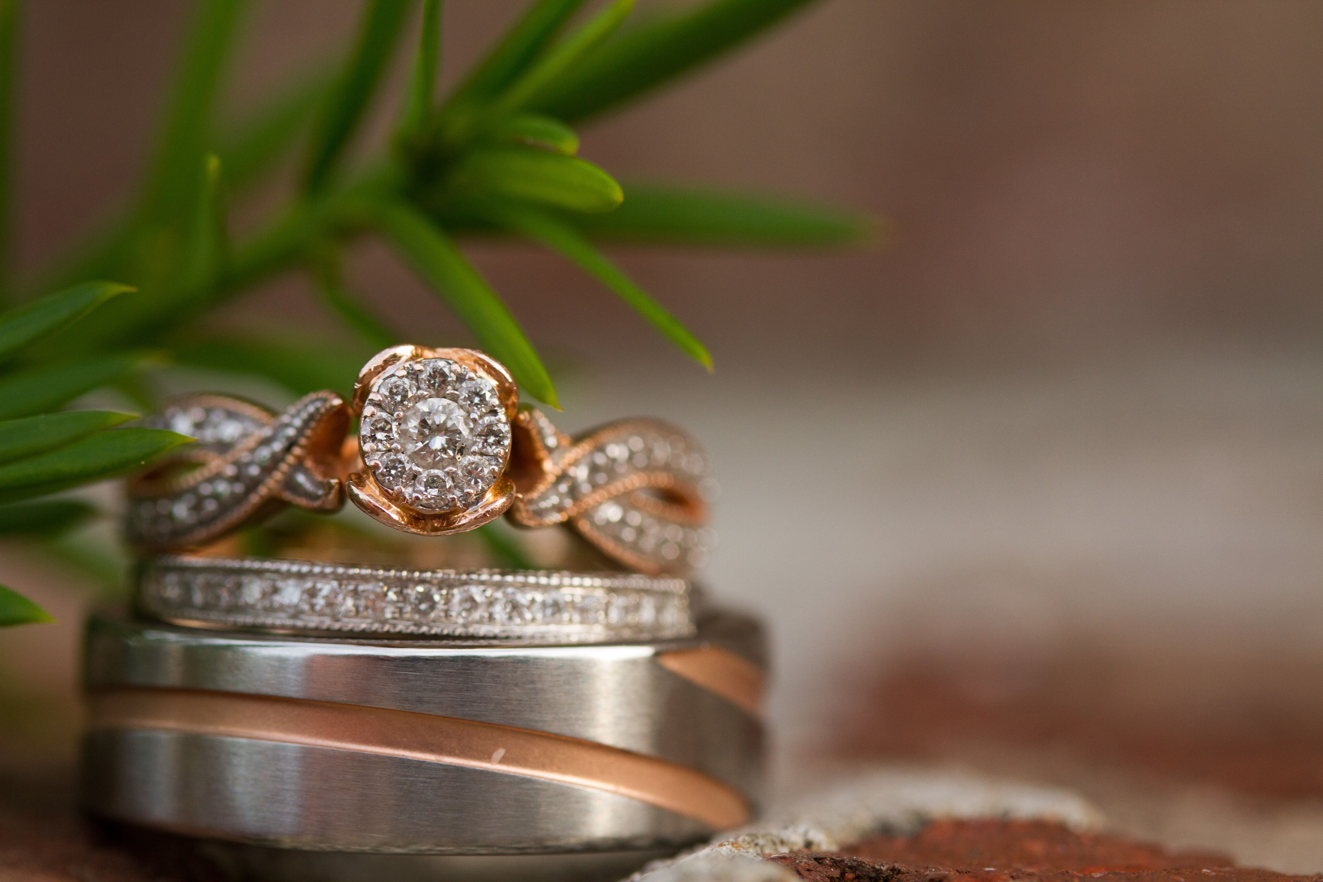 Silver and Gold Wedding Rings