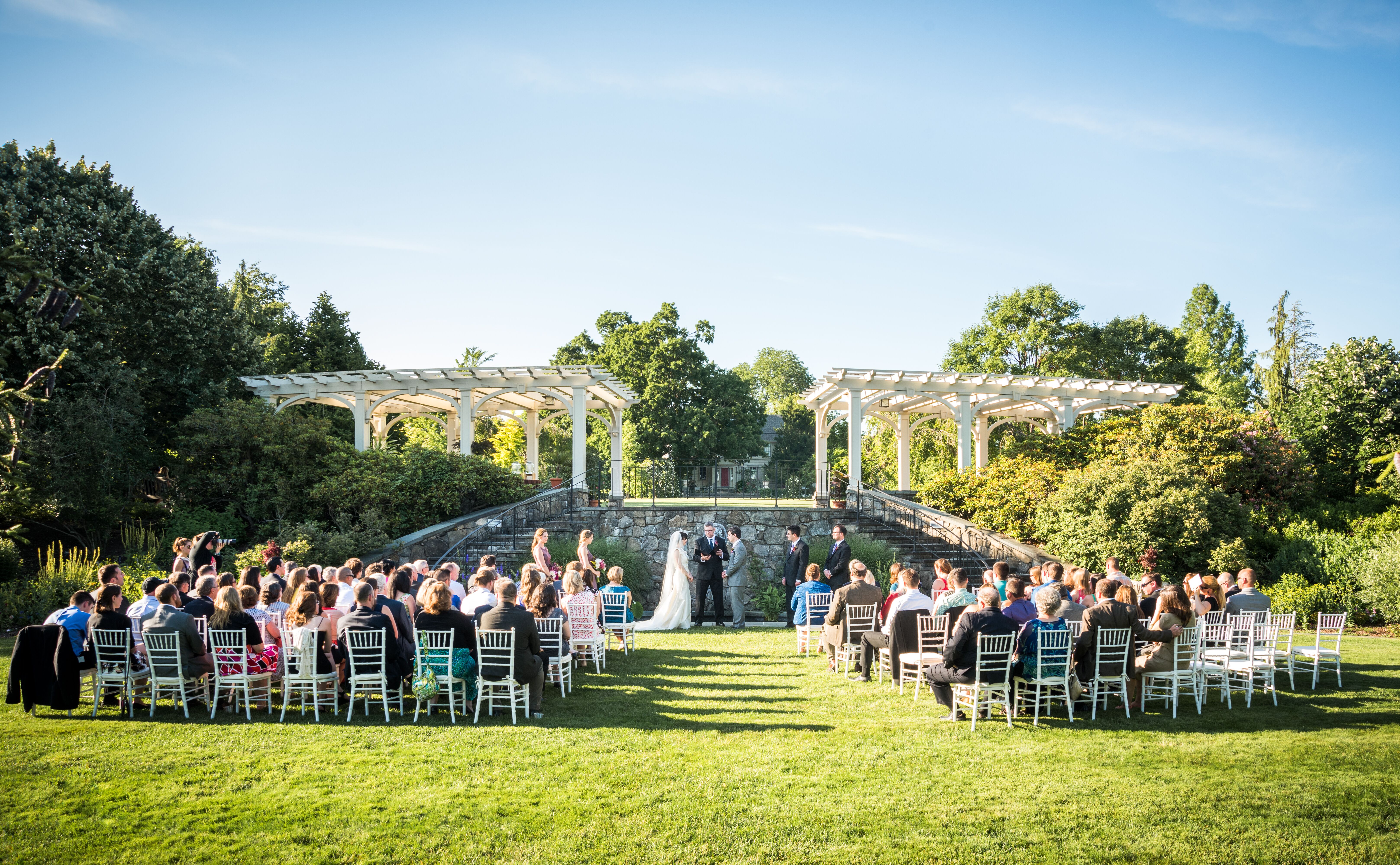 Secret Garden At Tower Hill Botanic Garden Wedding Ceremony