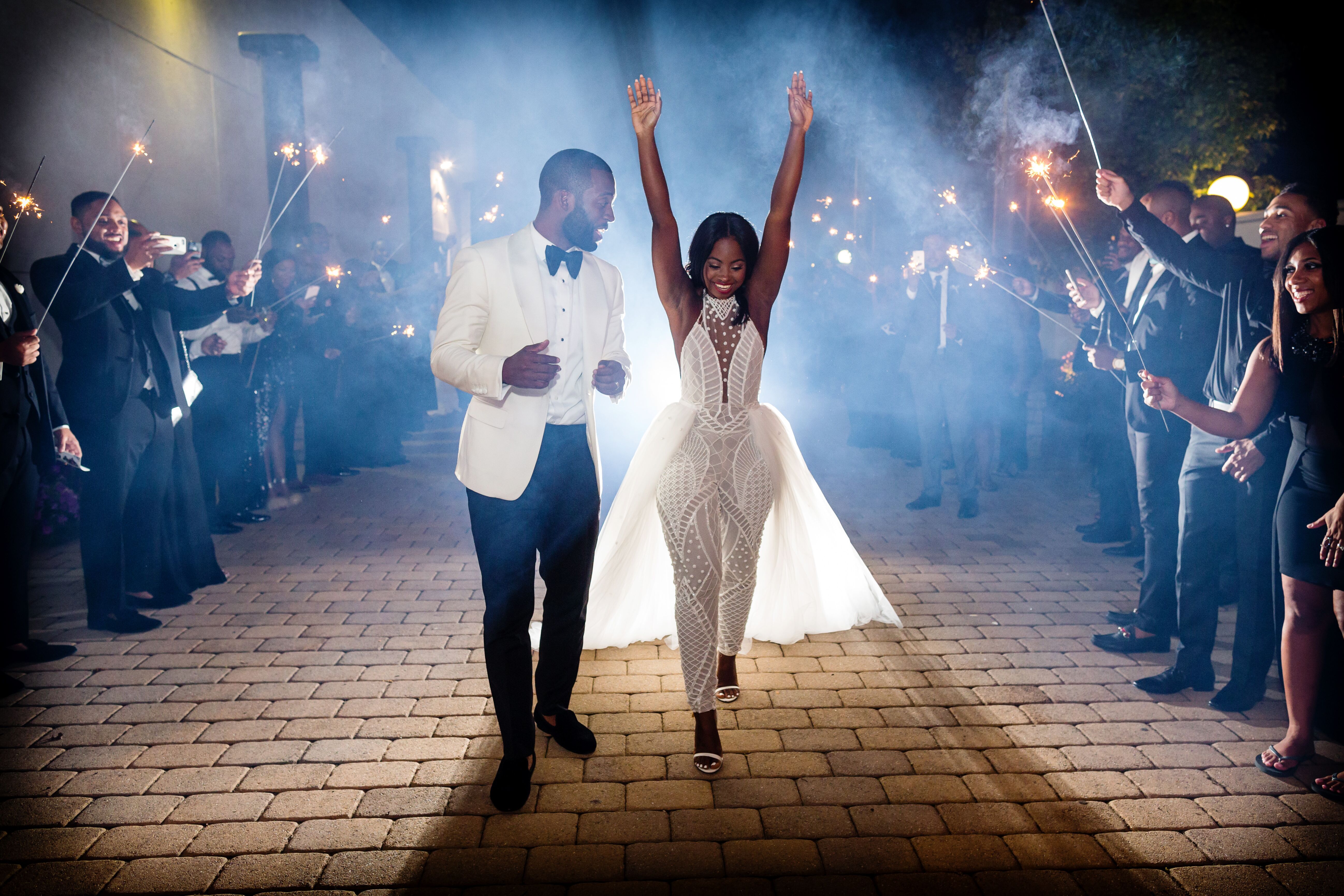 beaded bridal jumpsuit