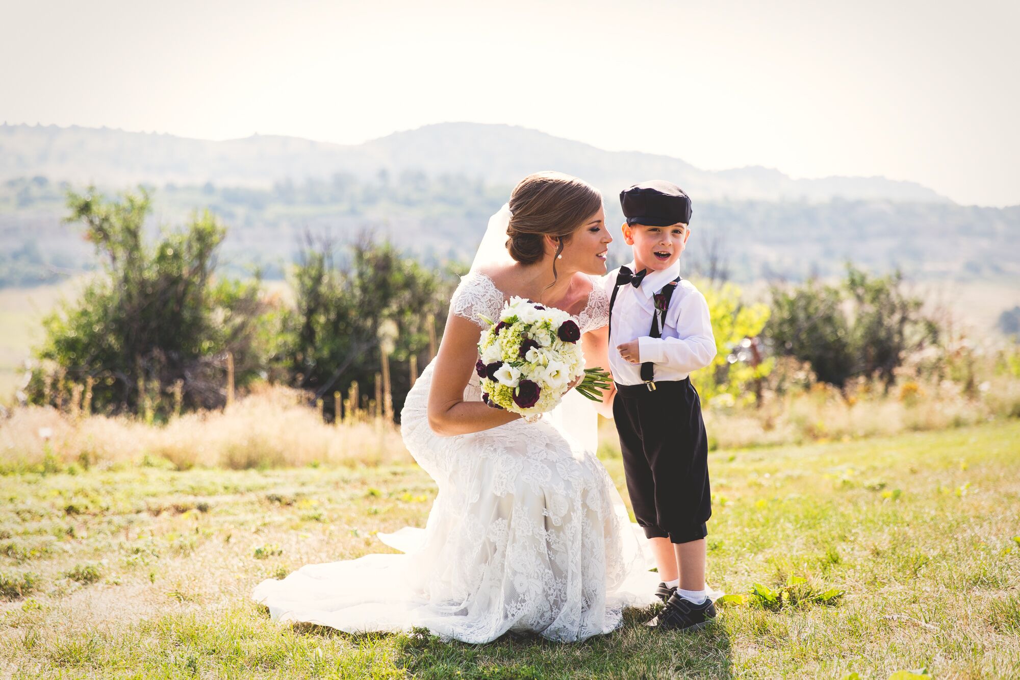 newsboy cap and suspenders