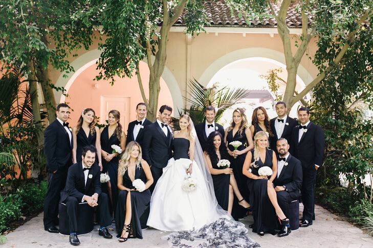A Black  White Chic Wedding  at Hotel Bel Air in Los  