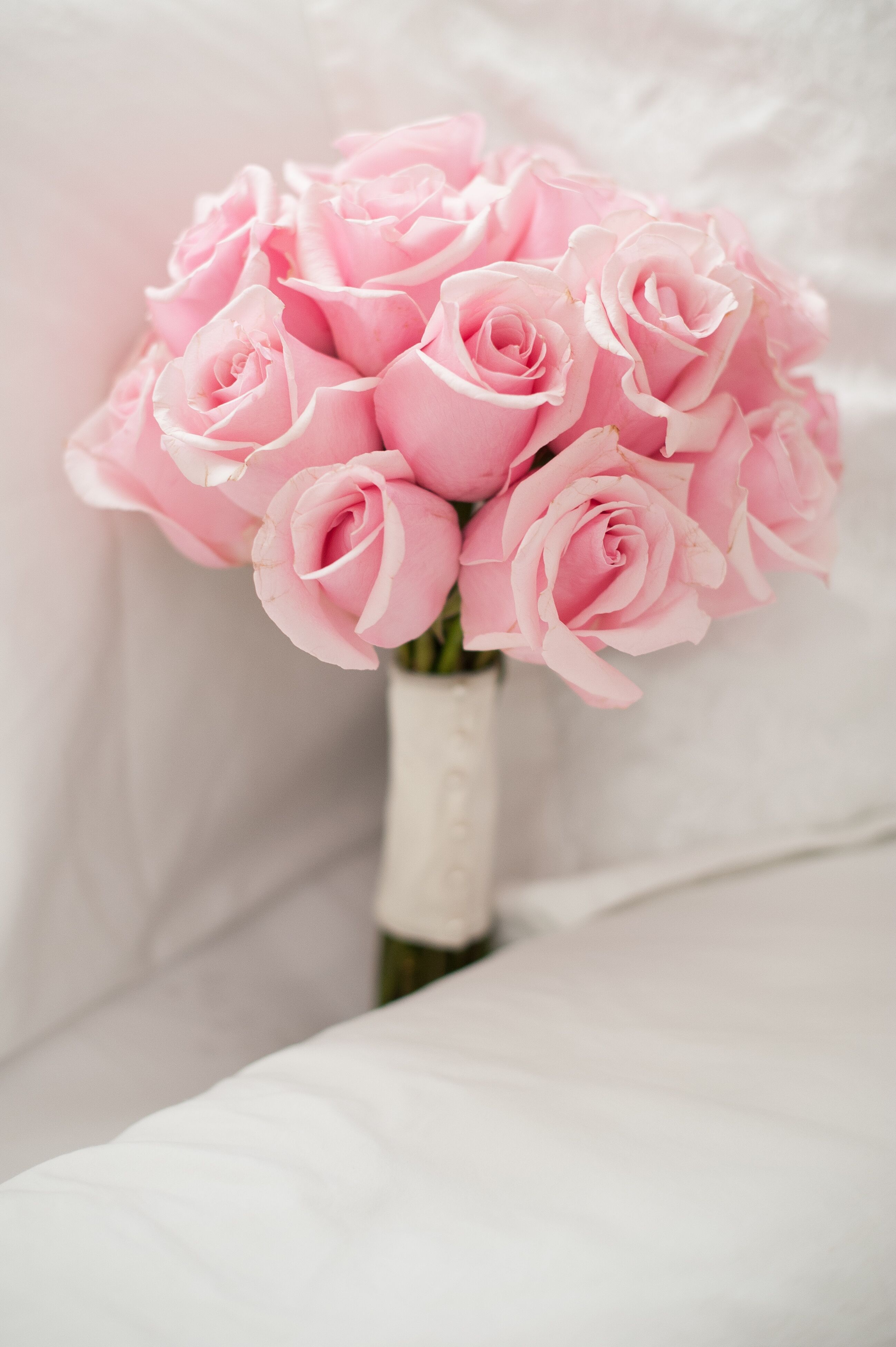 bouquet of light pink roses