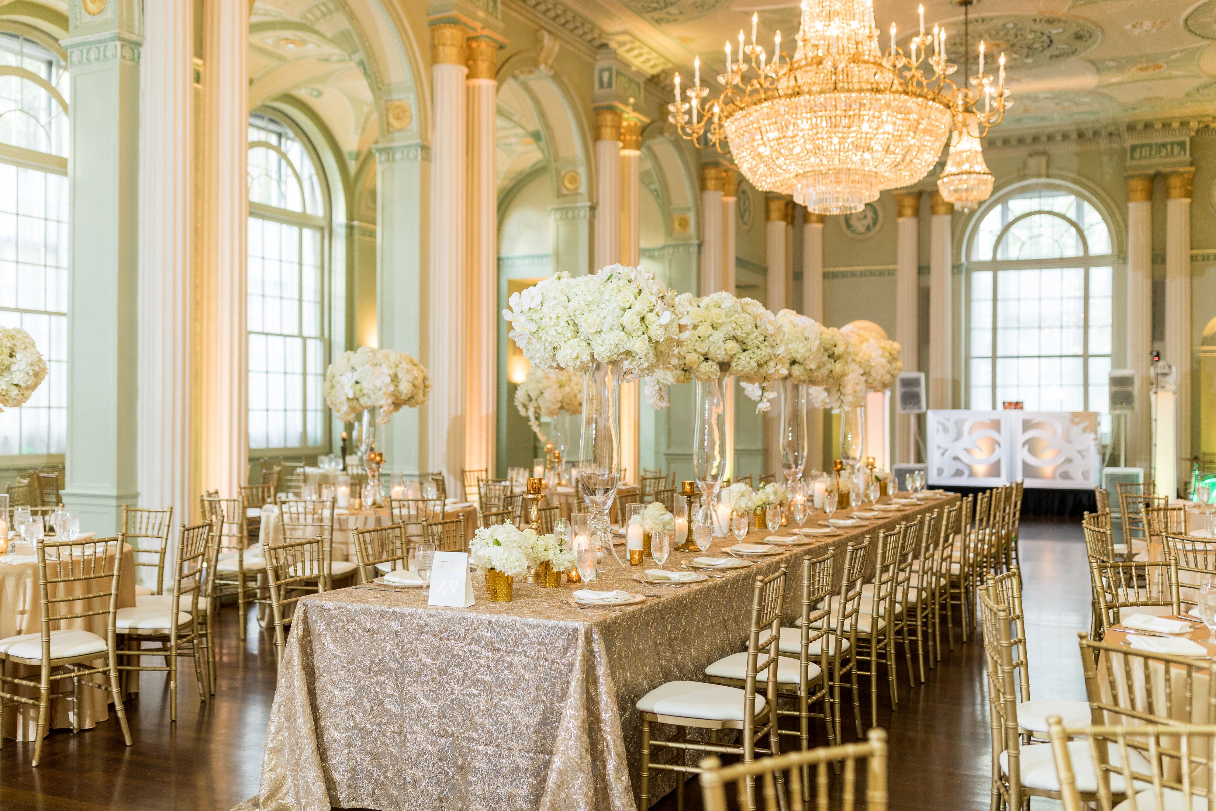 Glamorous Reception at The Biltmore Ballrooms in Atlanta,