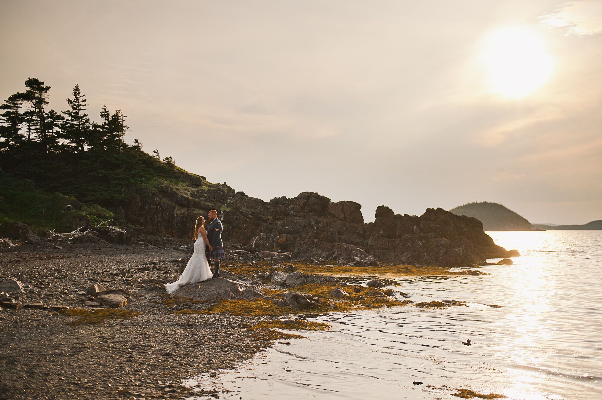 A Nautical Beach Wedding at a Private Residence in Newfoundland, Canada