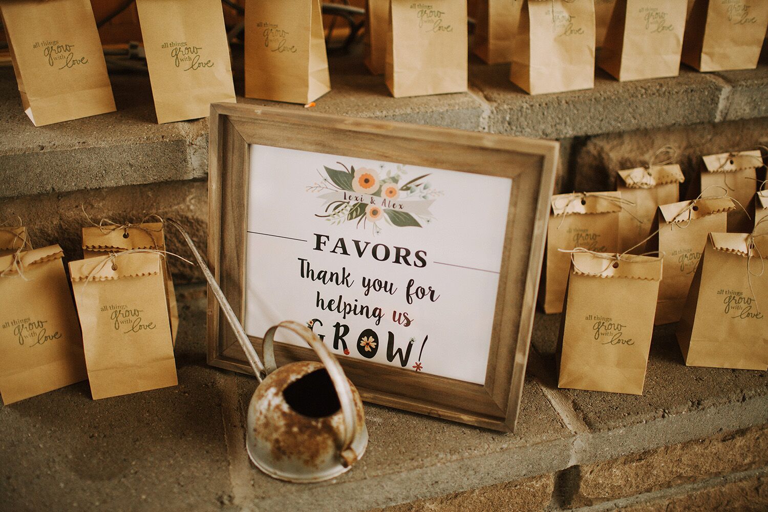 Wildflower Seed Packet Wedding Favors