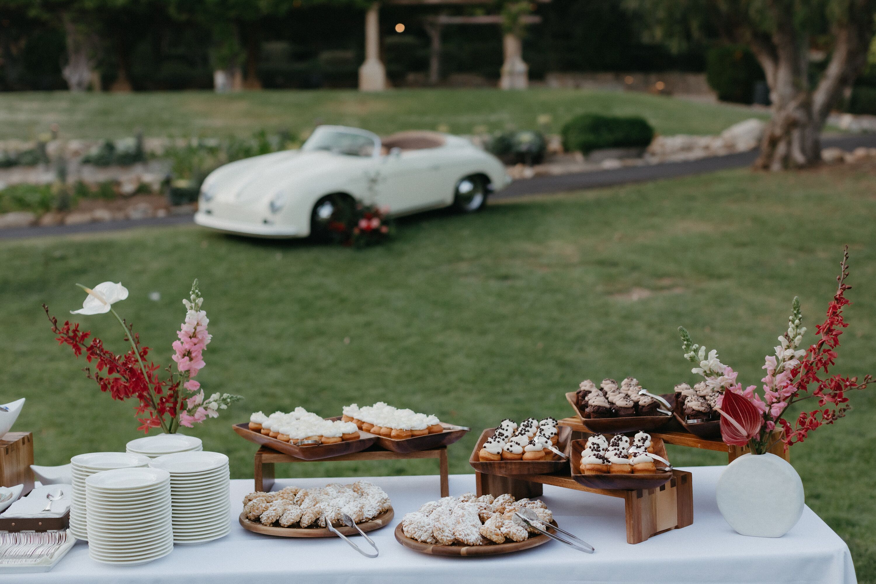 Dessert Spread at Rehearsal Dinner