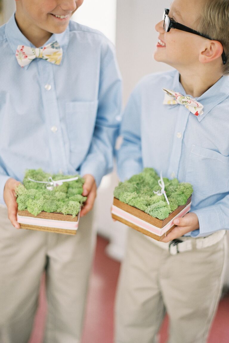 Ring bearers with rings