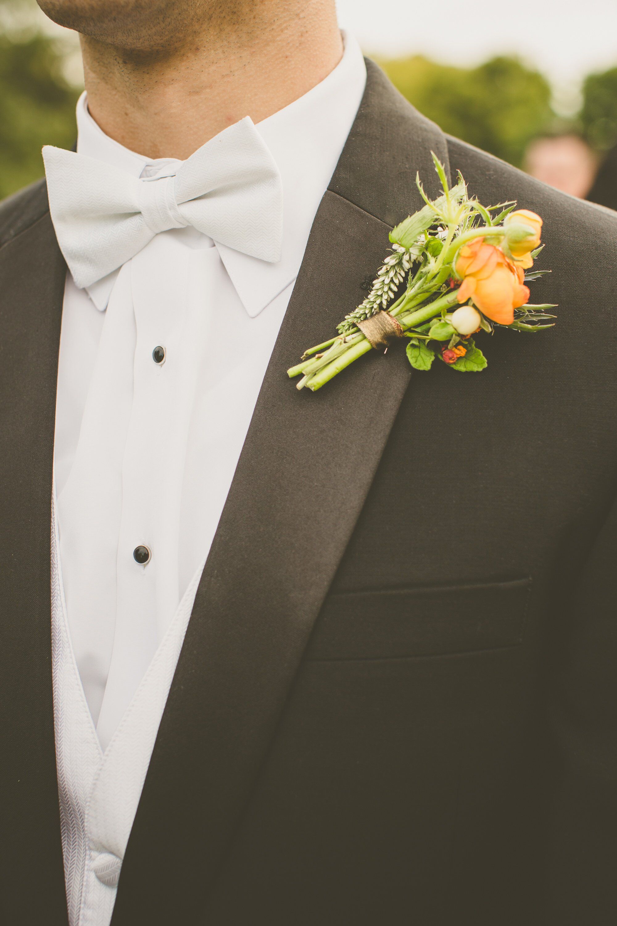 Orange Boutonniere