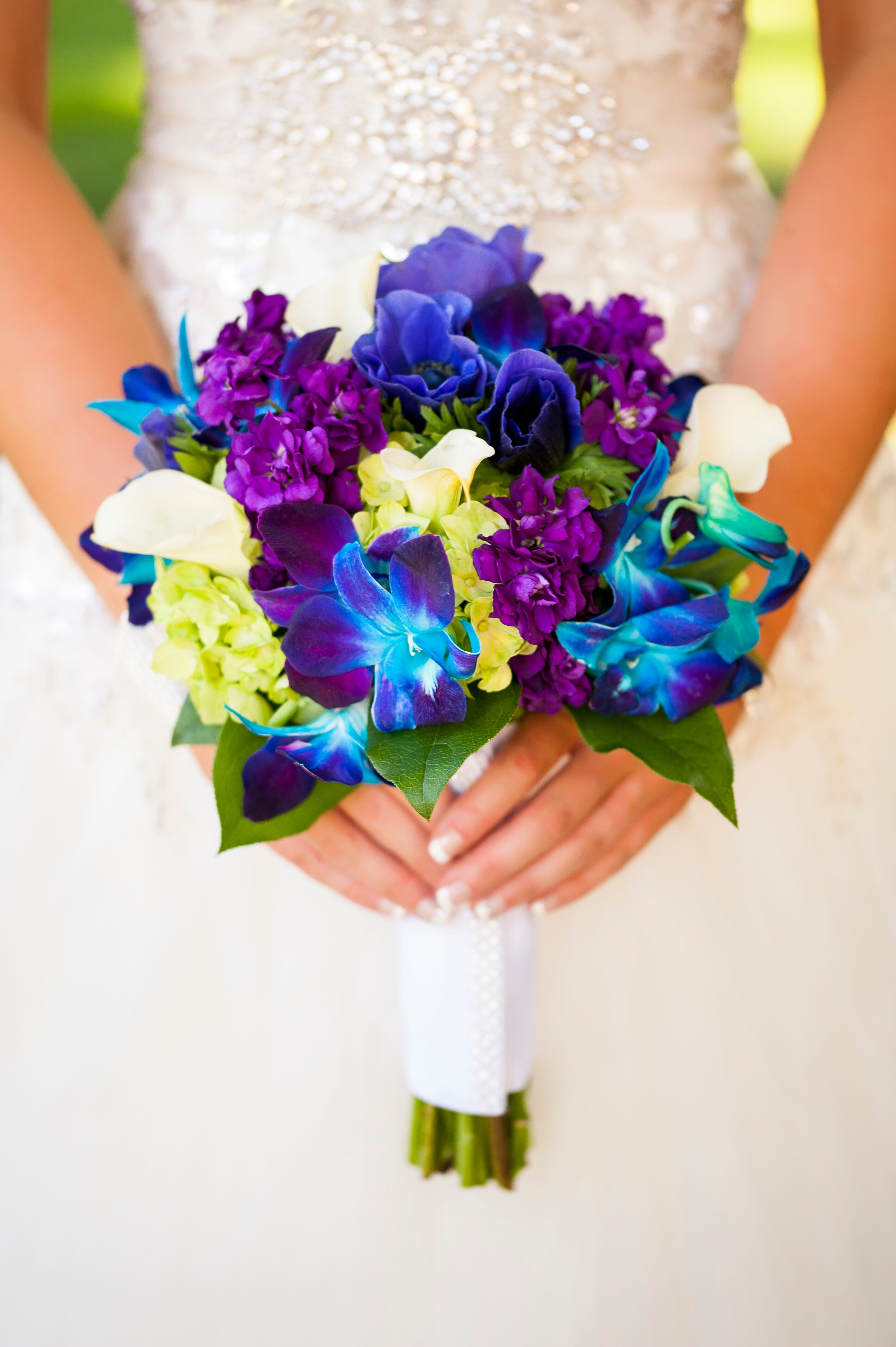 Purple Tie-Dye Orchid Bouquet