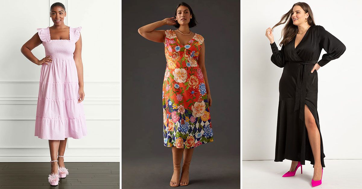 25 Plus-Size Wedding Guest Dresses for All Year Round