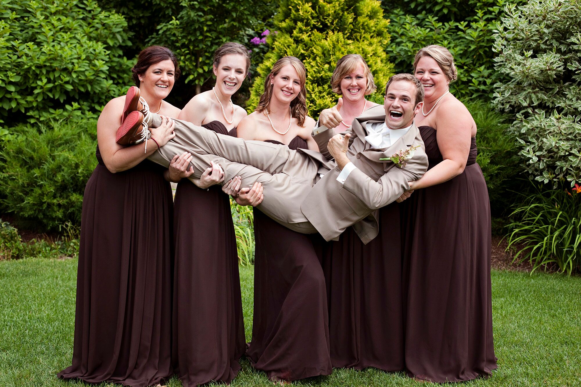 Dark Brown Bridesmaid Dresses