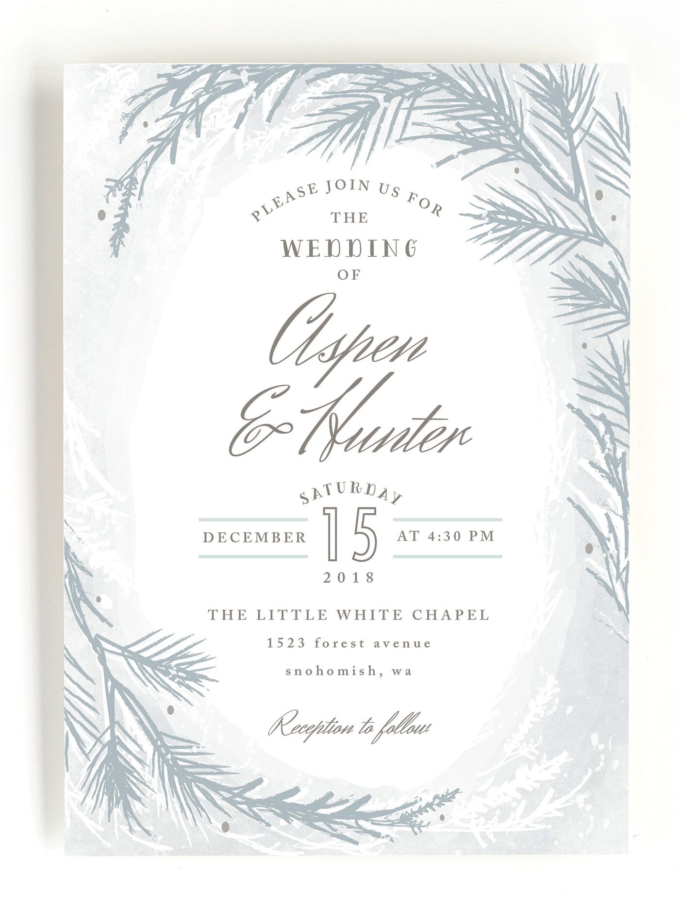 Winter Wedding Invitations We Love