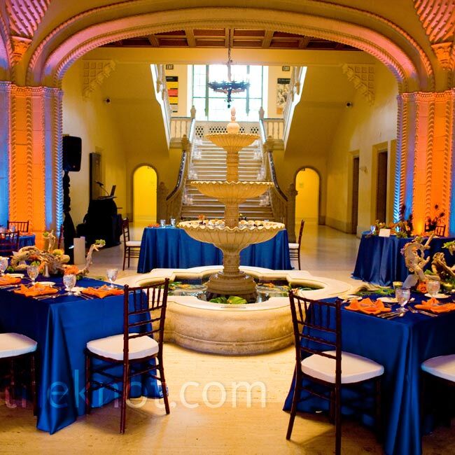 Blue and Orange Decor