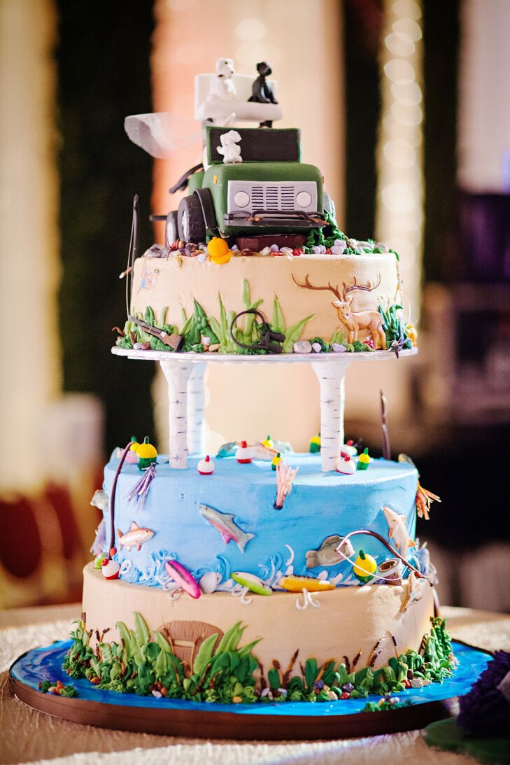 Outdoor Adventure Themed Groom's Cake