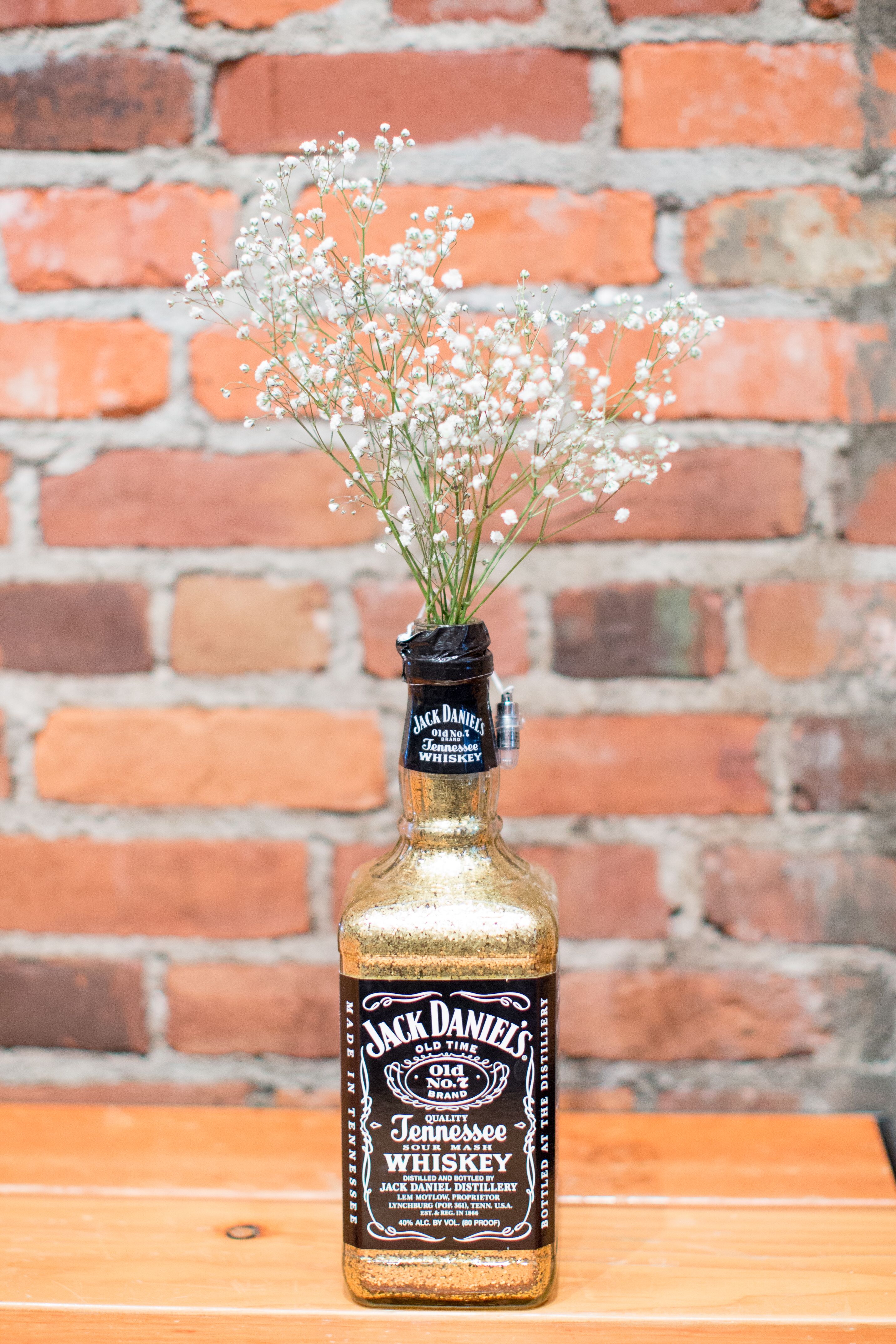 Glamorous Jack Daniel's Bottle Centerpieces