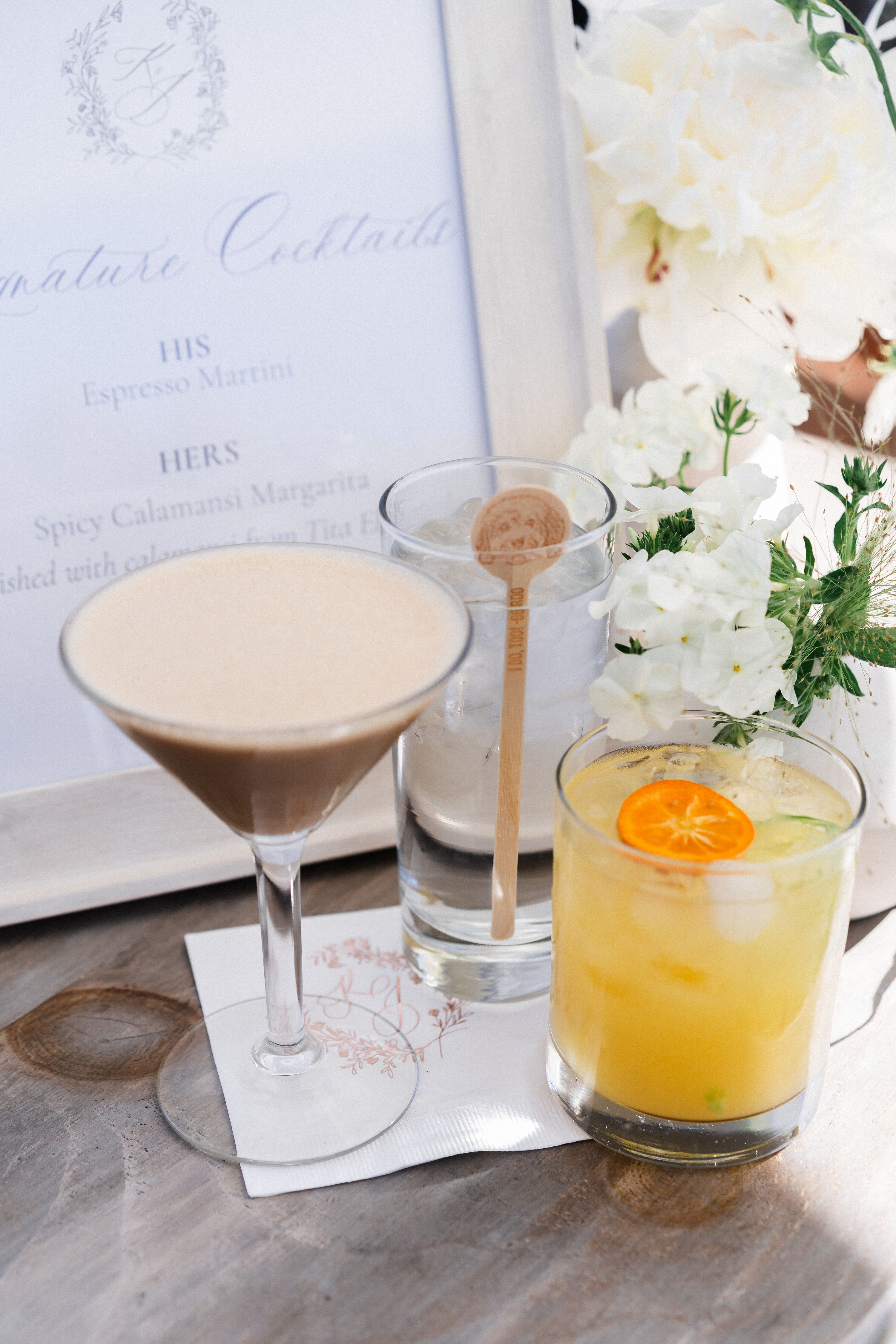 Espresso Martini Wedding Signature Cocktail