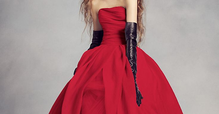 beautiful red wedding gowns