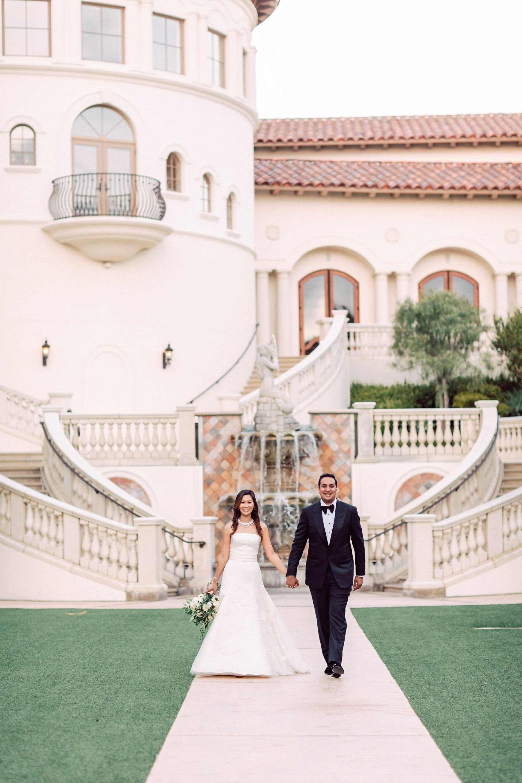 Couple Outside the St. Regis Monarch Beach Resort in Dana Point, California