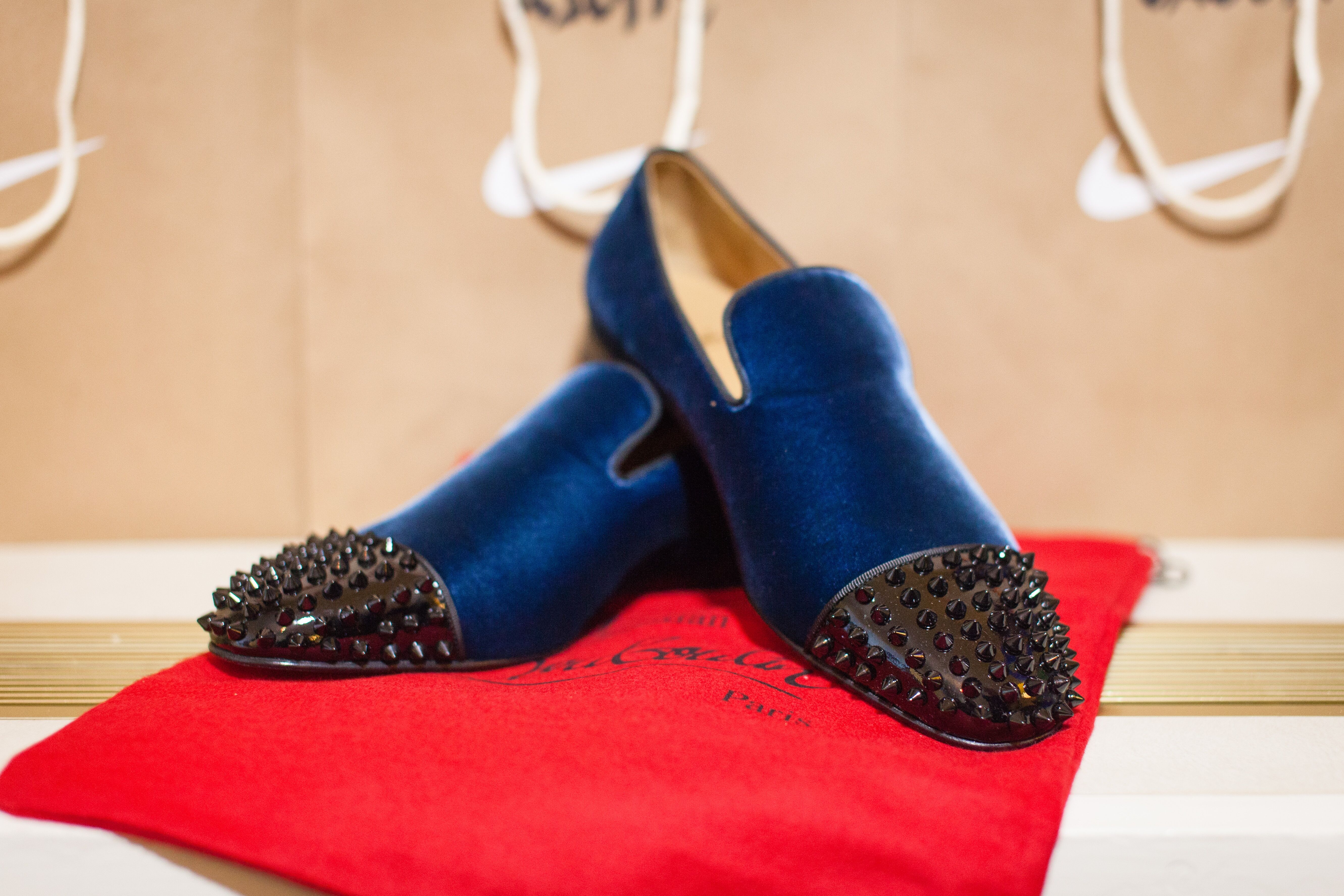 Studded Christian Louboutin Loafers