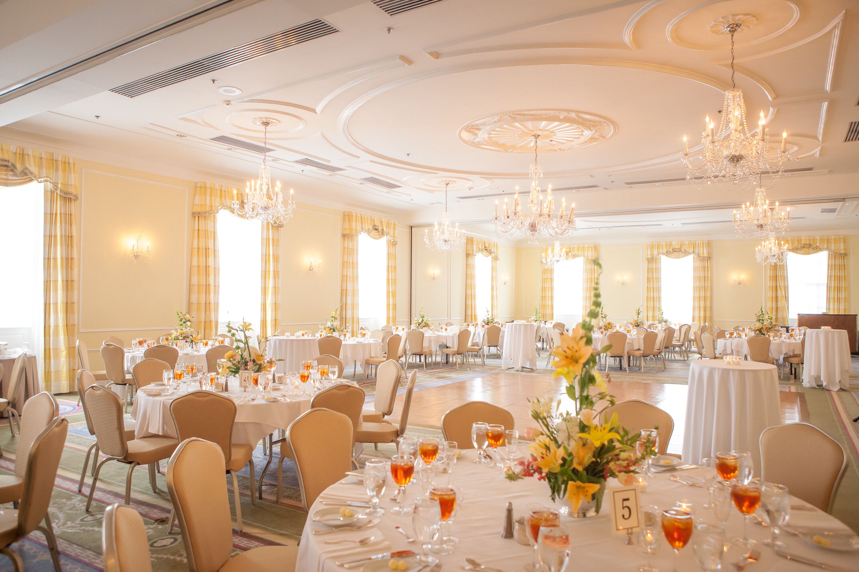 Lunch Ballroom Reception At The Carolina Inn