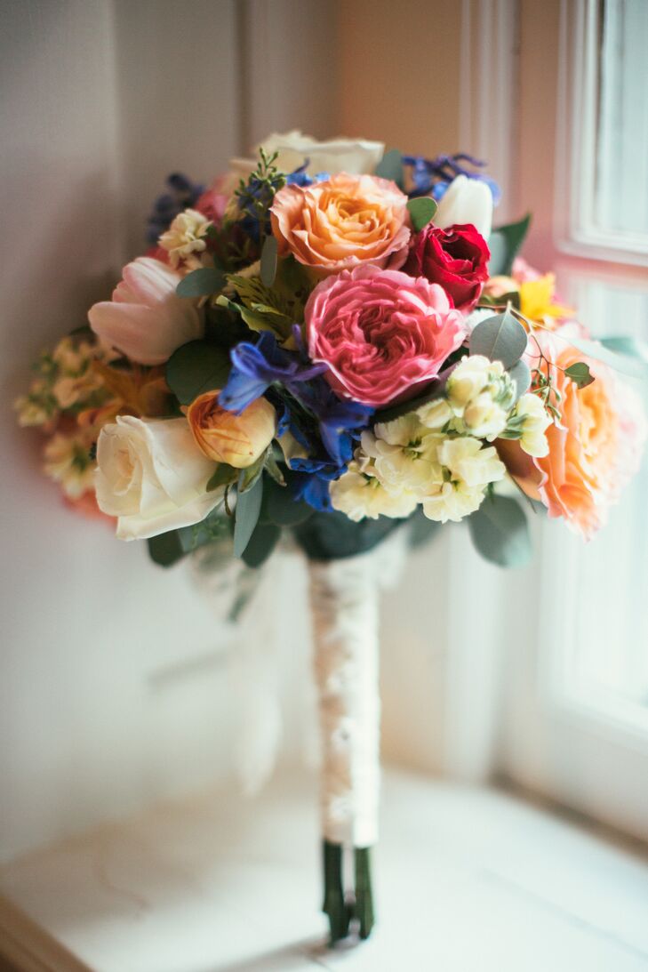 Colorful Rose, Tulip and Hydrangea Bouquet