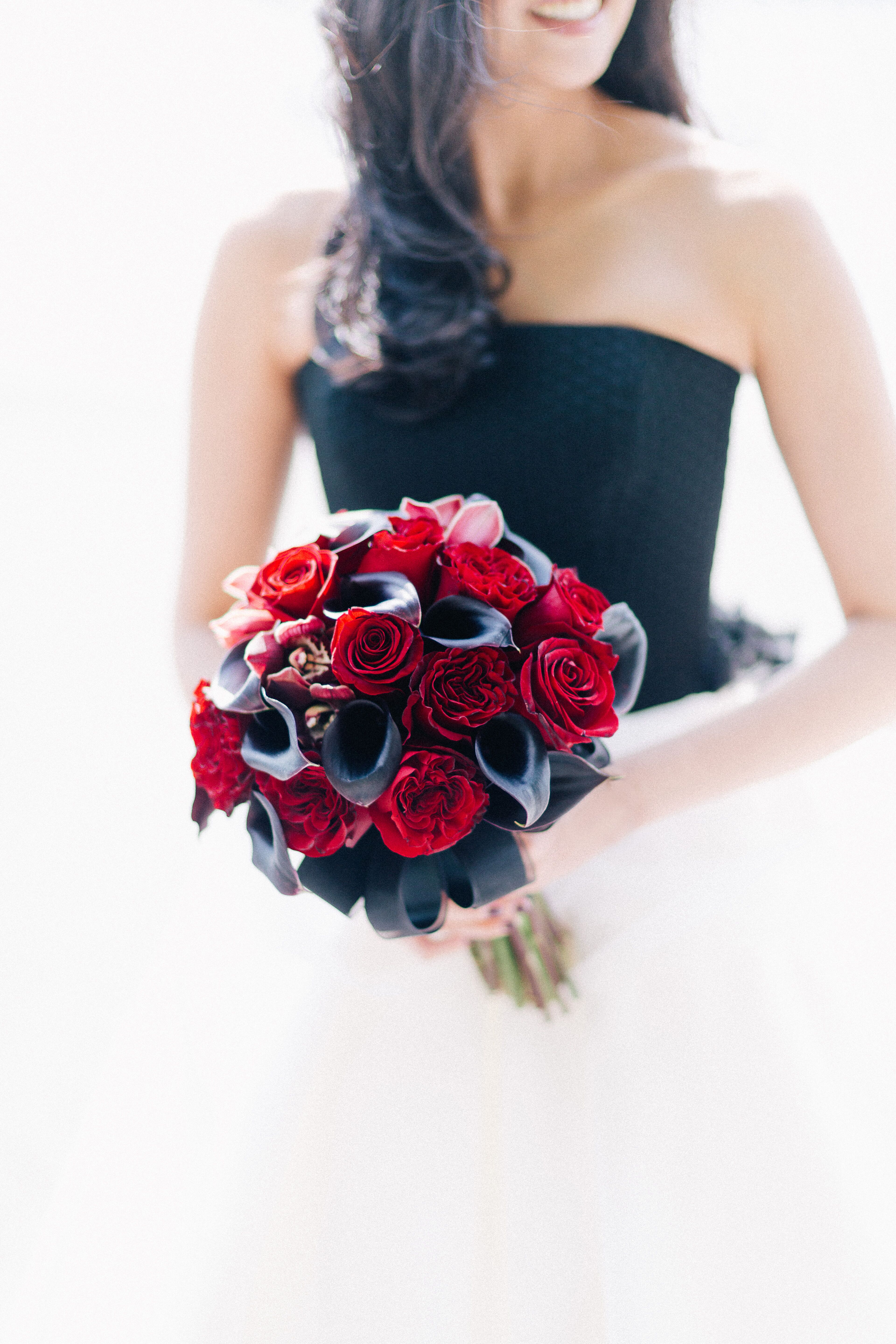 Red Rose And Calla Lily Bouquet
