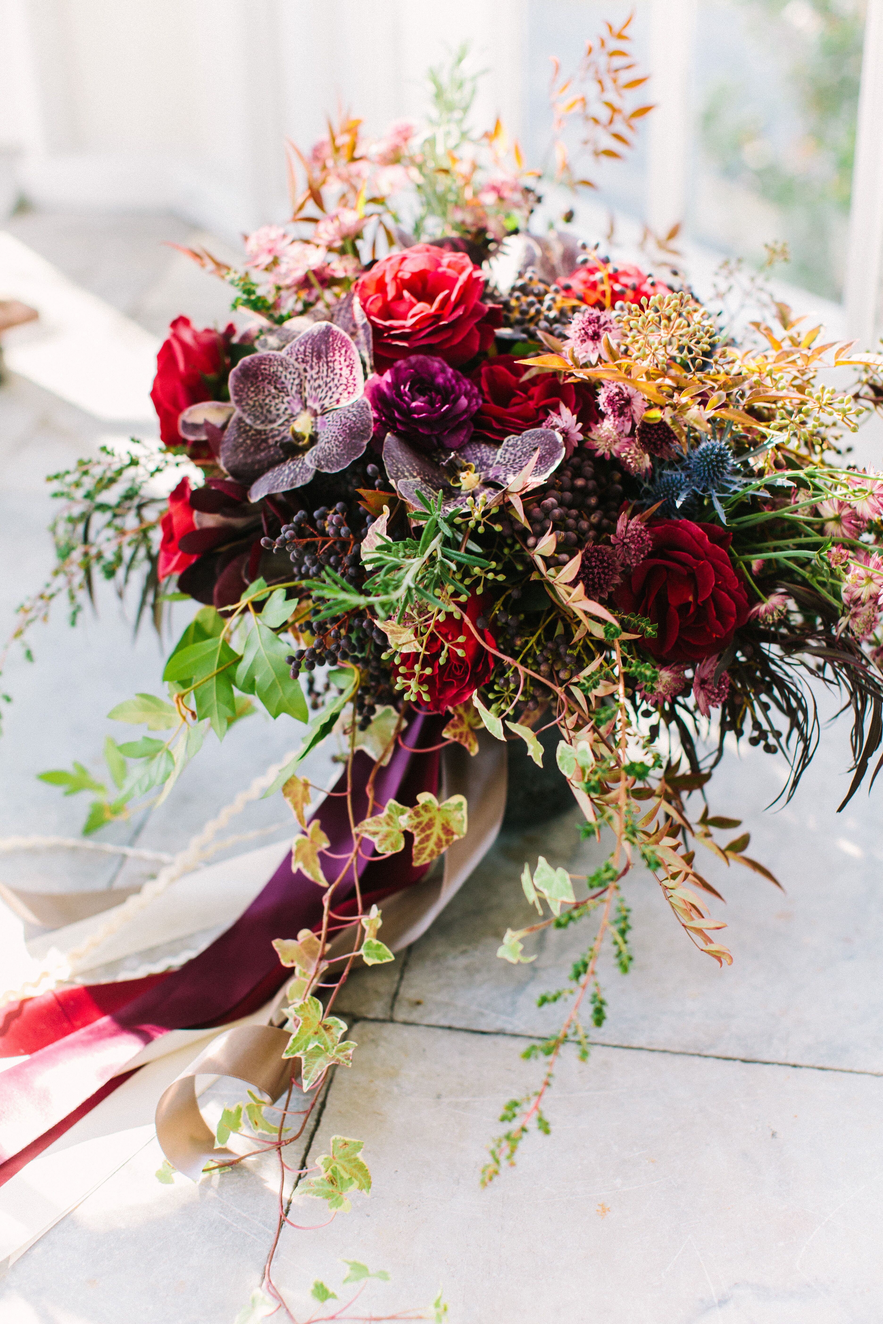 Textured, Rustic Fall Bridal Bouquet