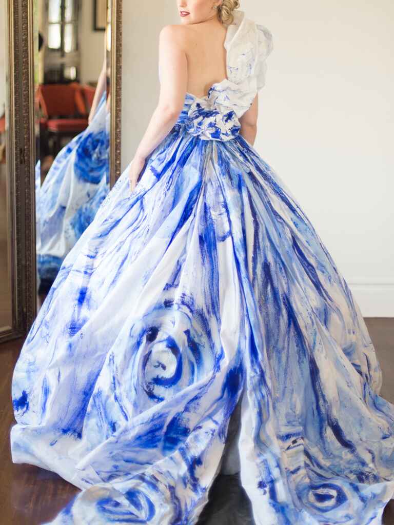 20 Dreamy Blue Wedding  Gowns 