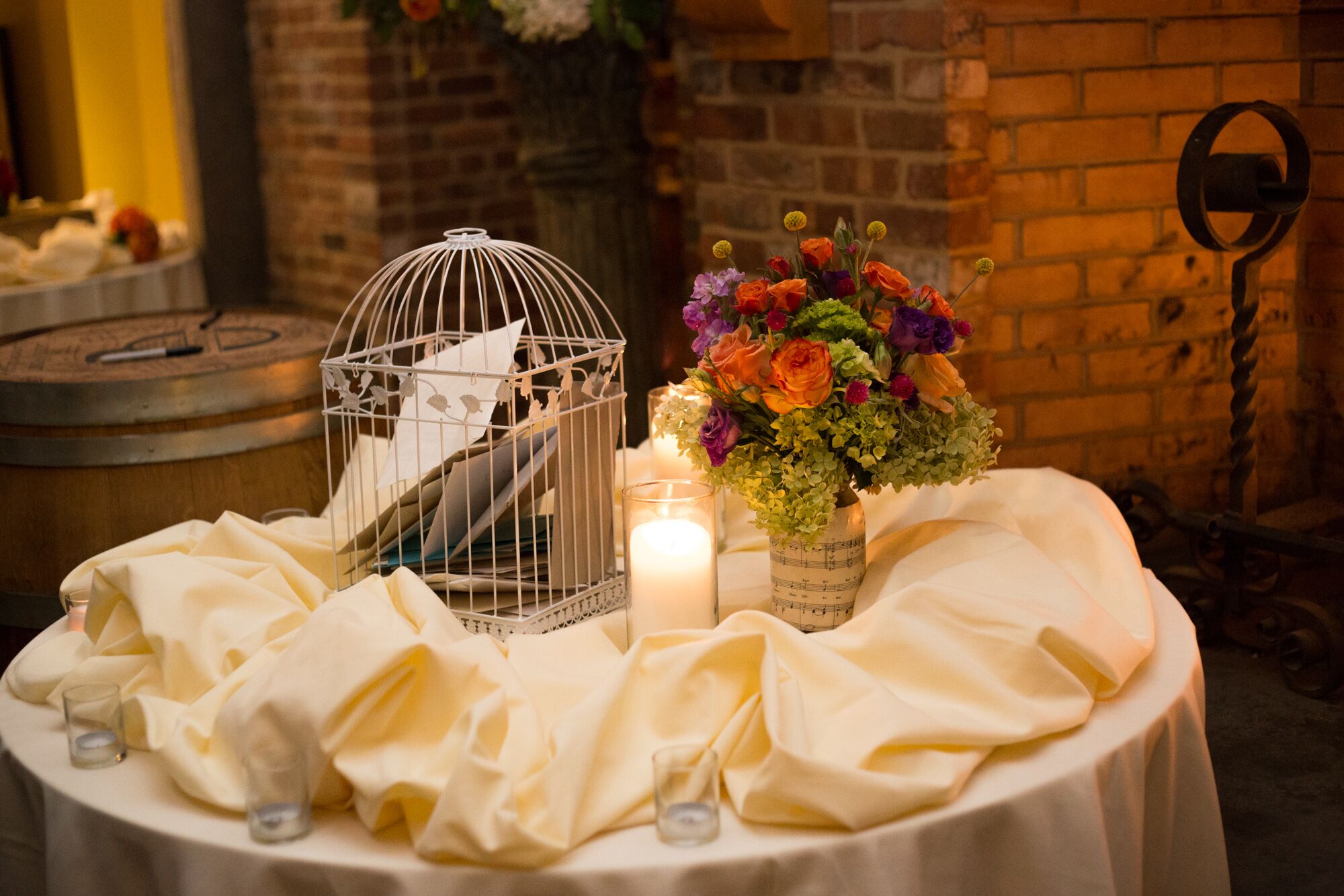 Romantic, Autumnal Card Table