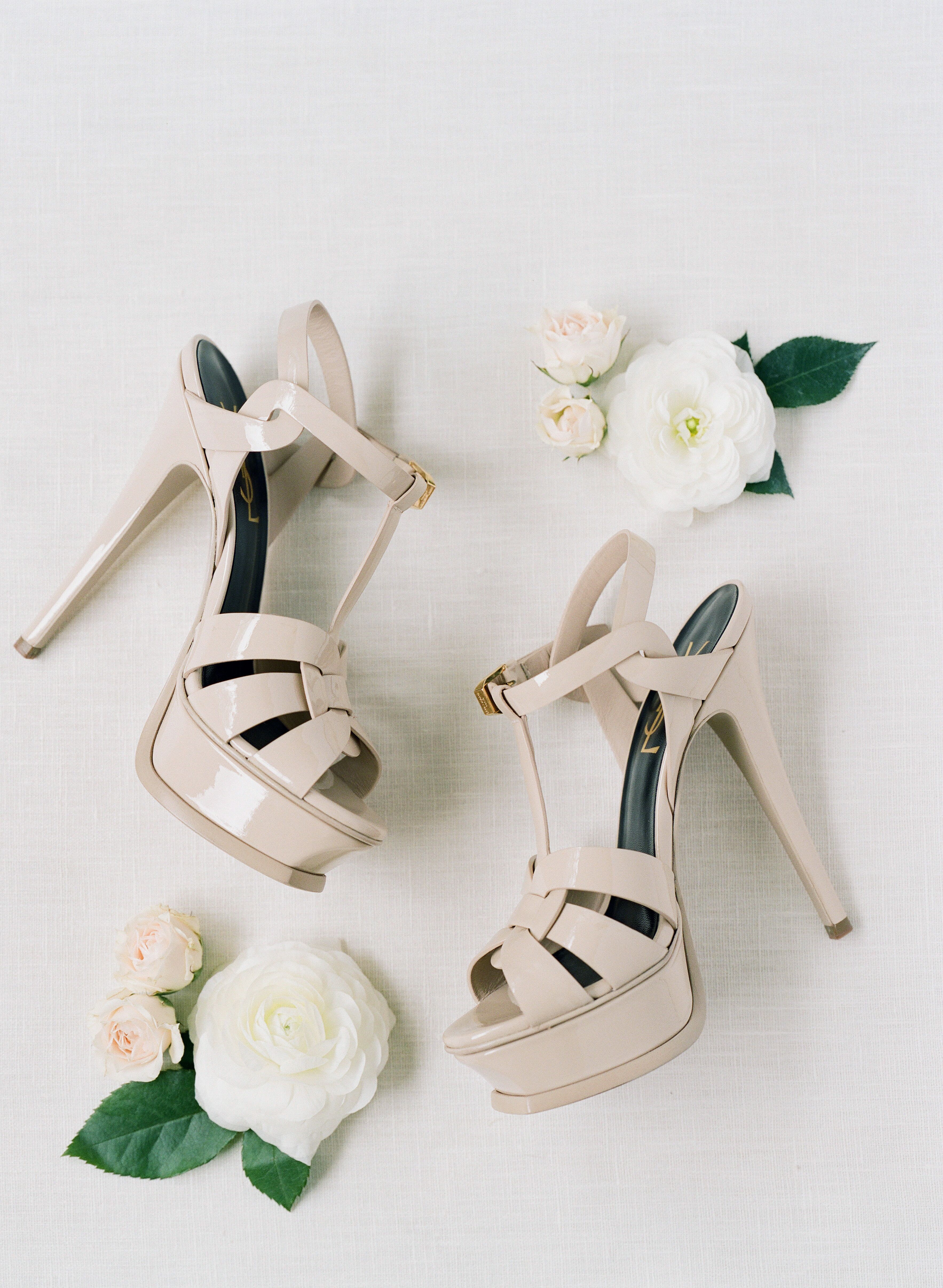 Ysl cheap bridal shoes