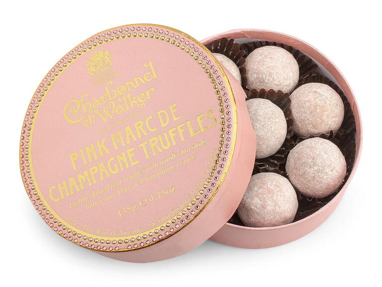 Champagne chocolate truffles bachelorette party gift