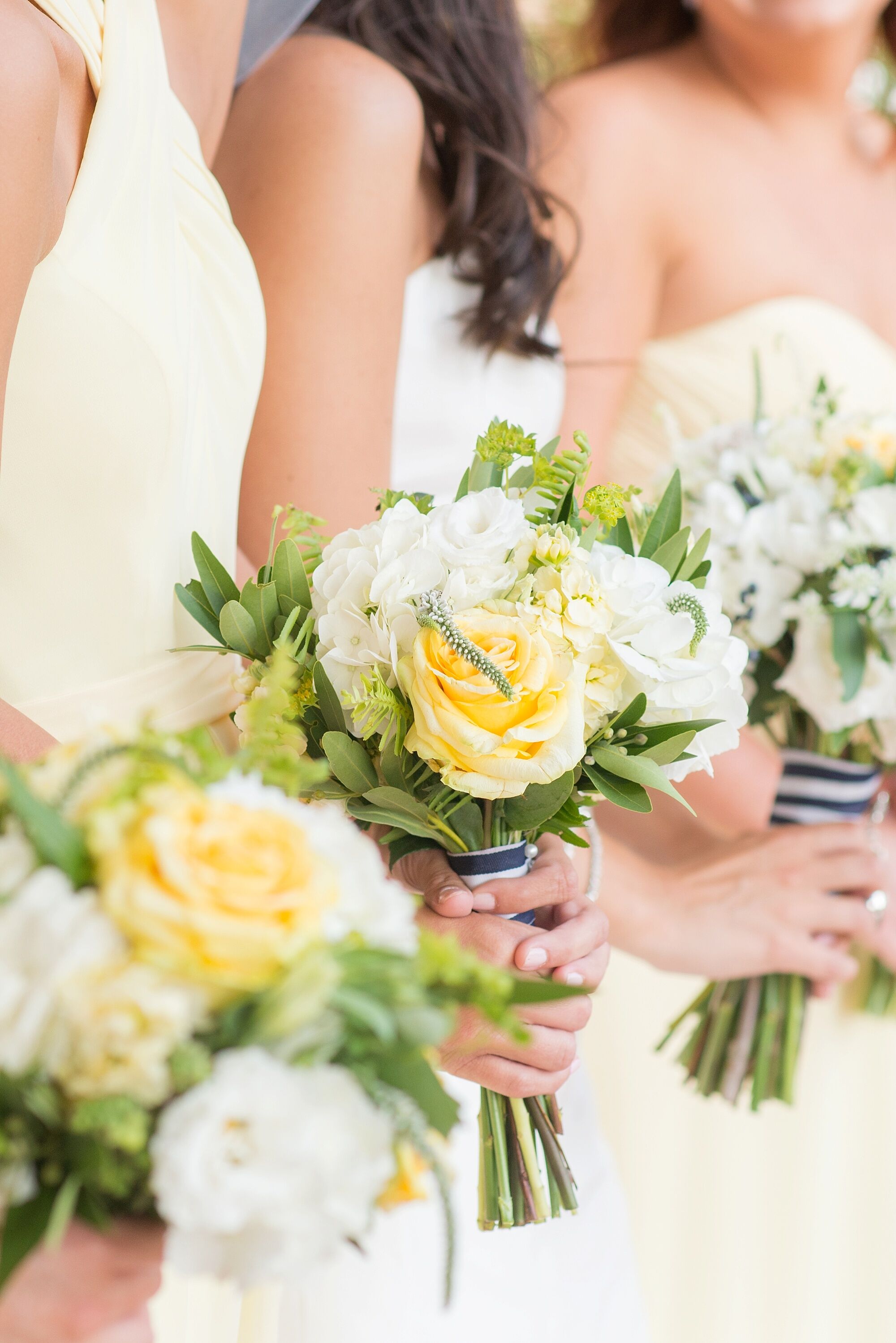 Yellow bridesmaid sale bouquets