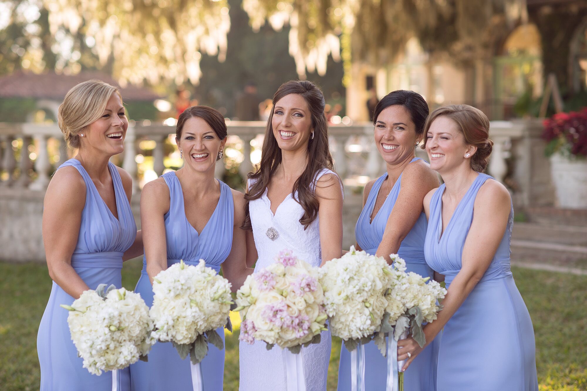 Periwinkle bridesmaid on sale dresses david's bridal