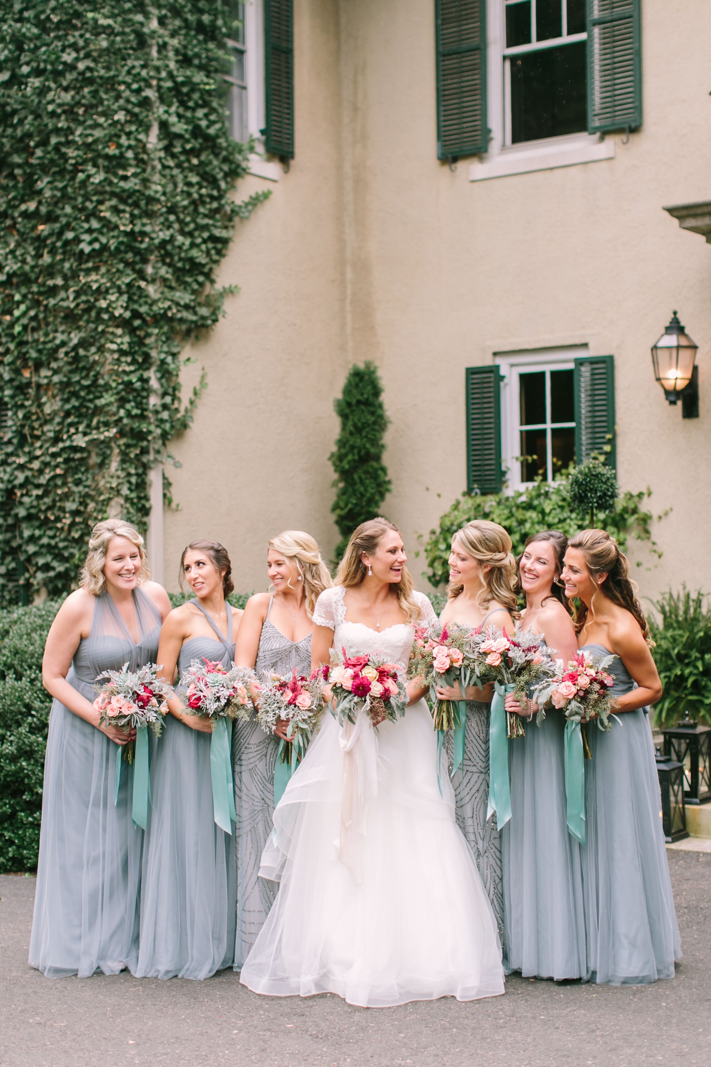 jenny yoo blue bridesmaid dress