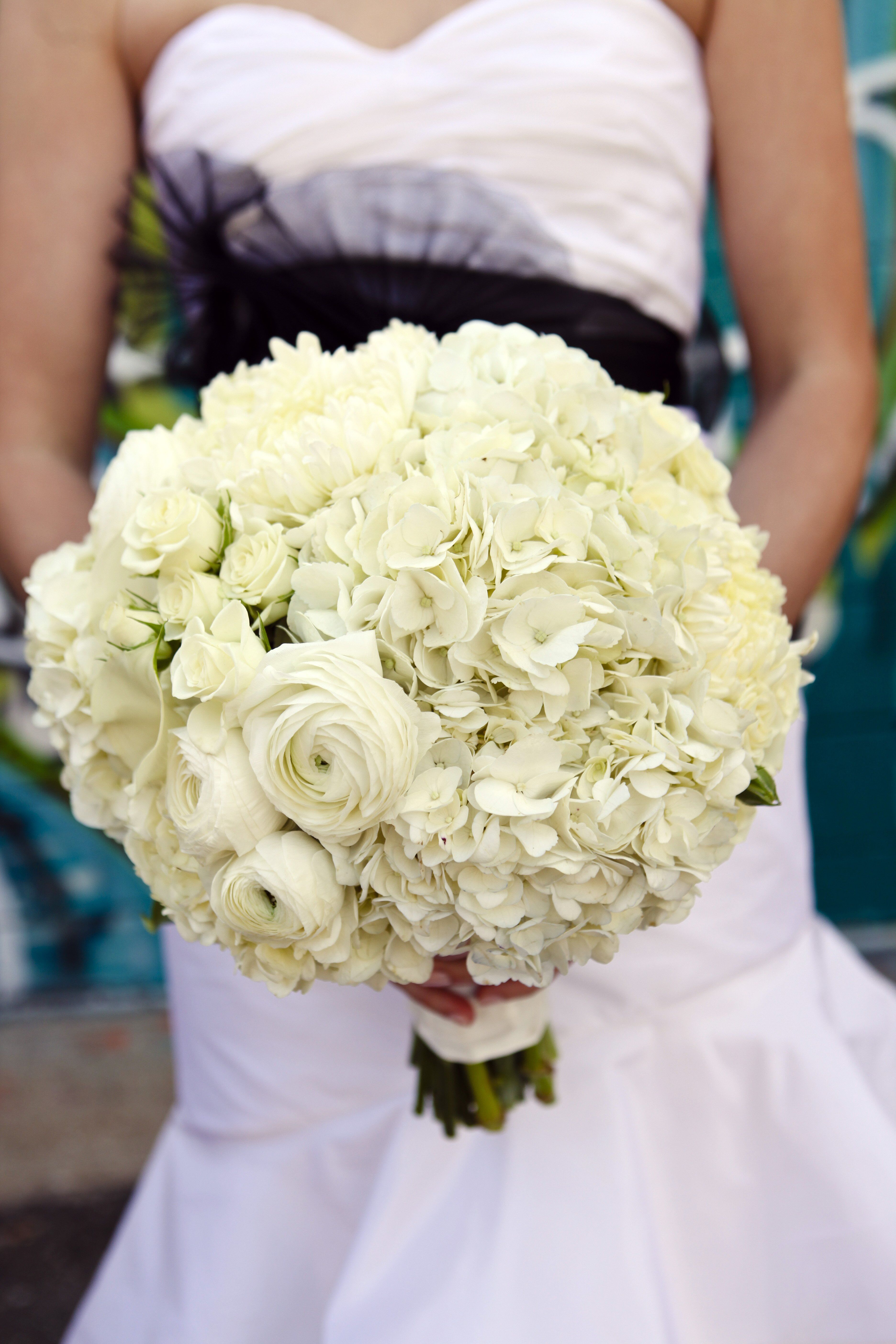 All-White Bridal Bouquet