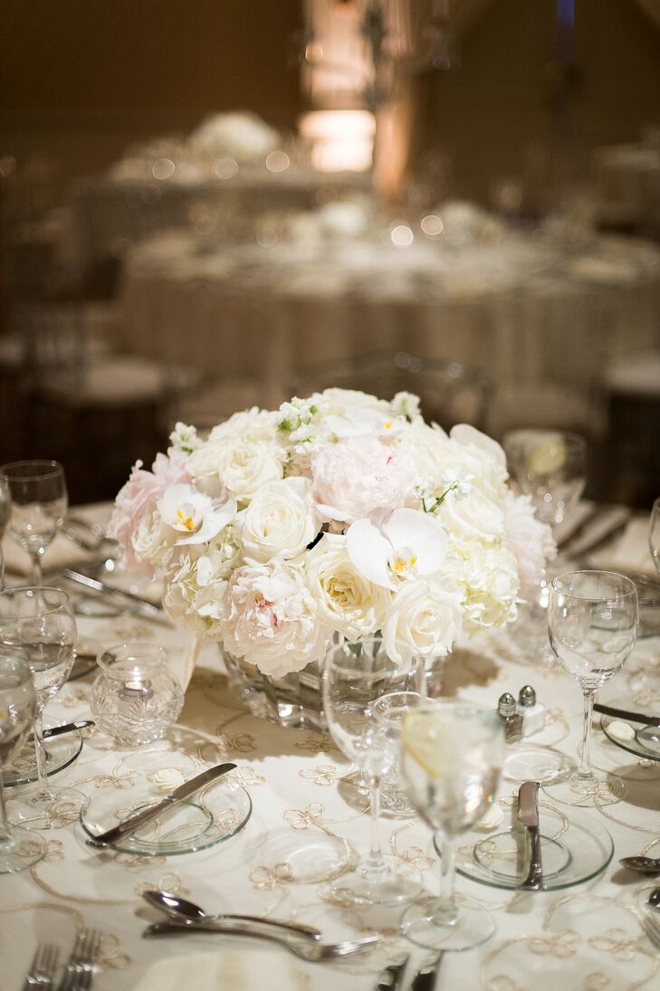 Classic Centerpieces With Orchids, Roses and Hydrangeas