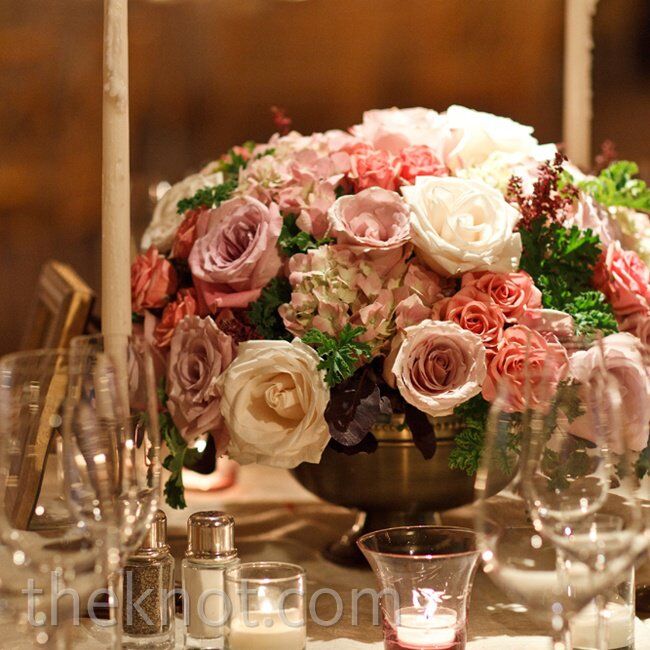 Low Rose Centerpieces