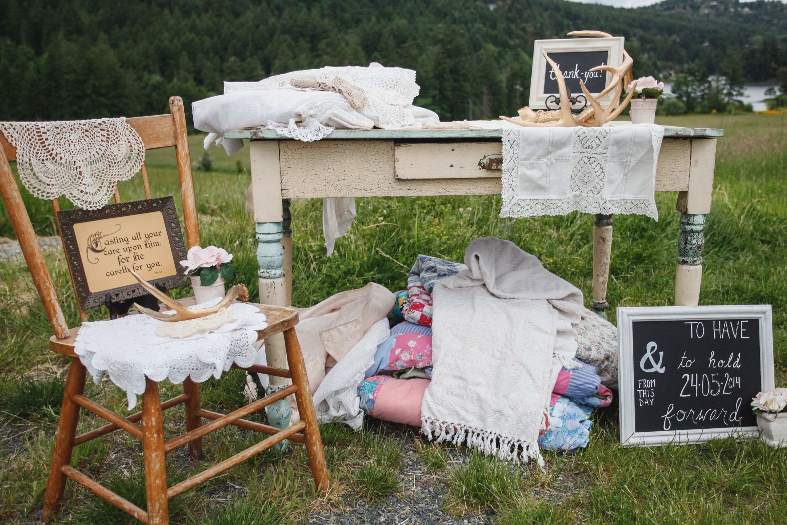 Rustic Farmhouse Wedding Reception Decor