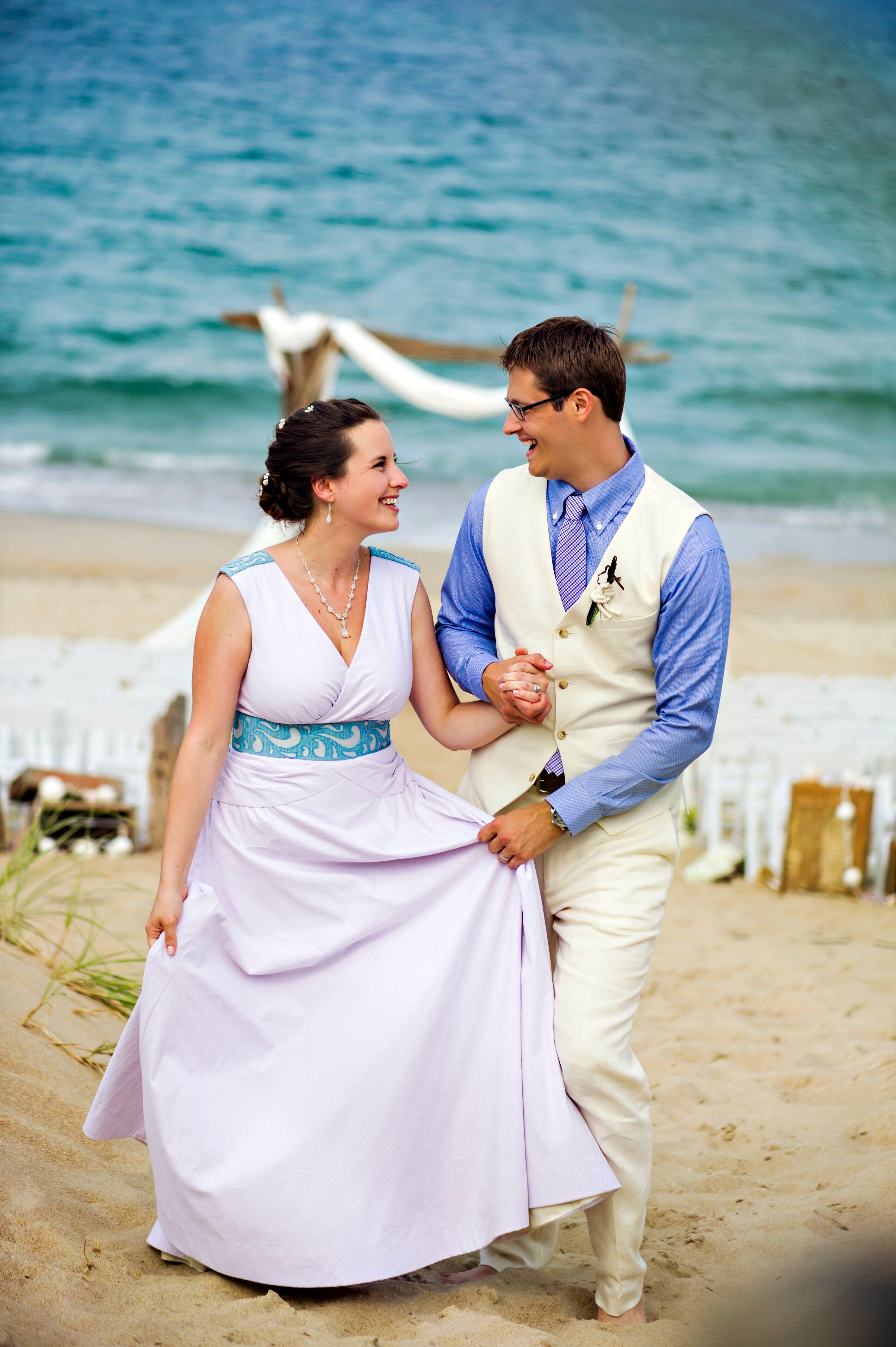 A Blue Beach-Inspired Wedding at Sanderling Resort in Duck ...