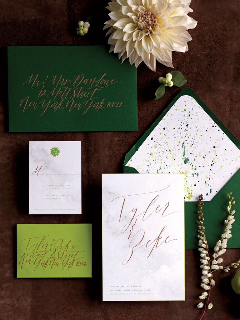 Green Wedding Invitations 9